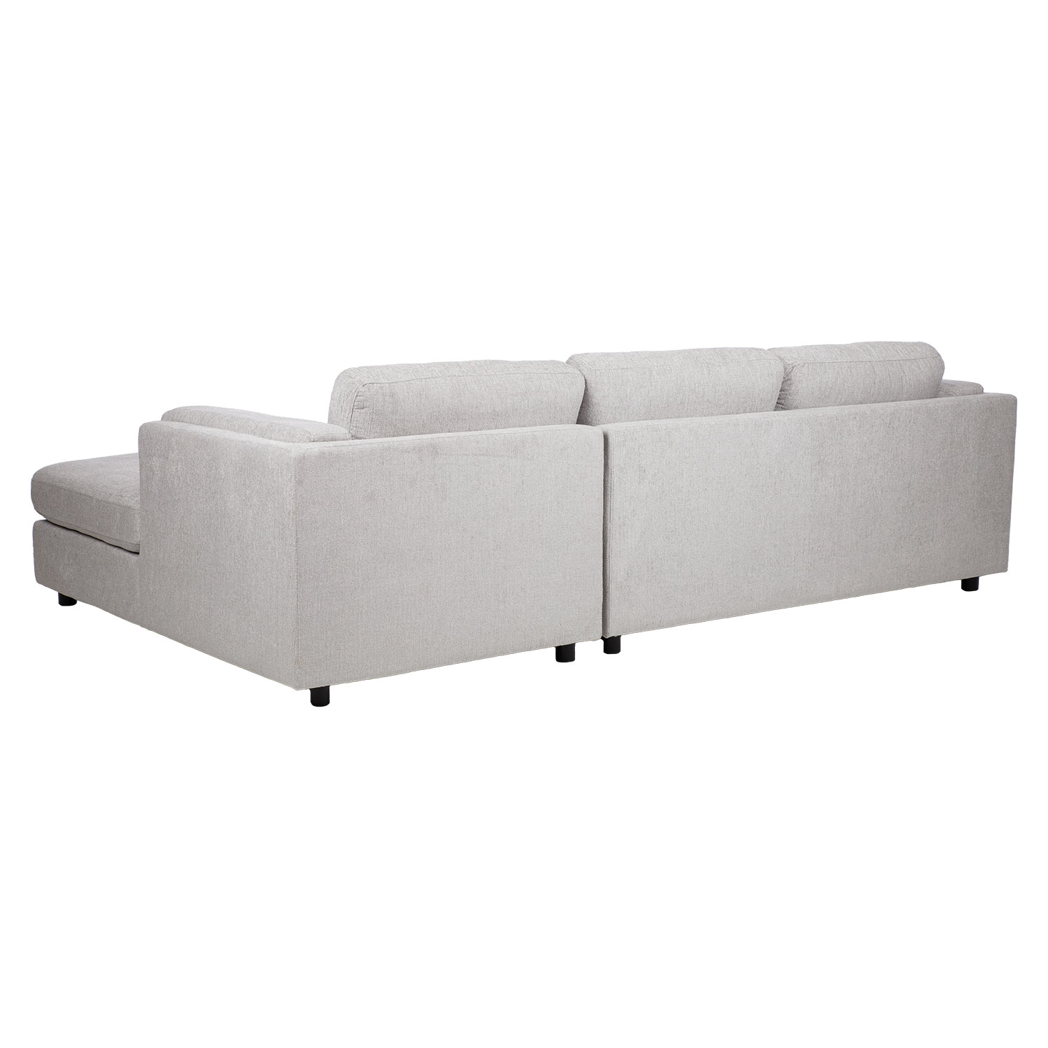Kampinė sofa, dešininio kampo, pilka, 272 × 93/174 × 68/83 cm 3