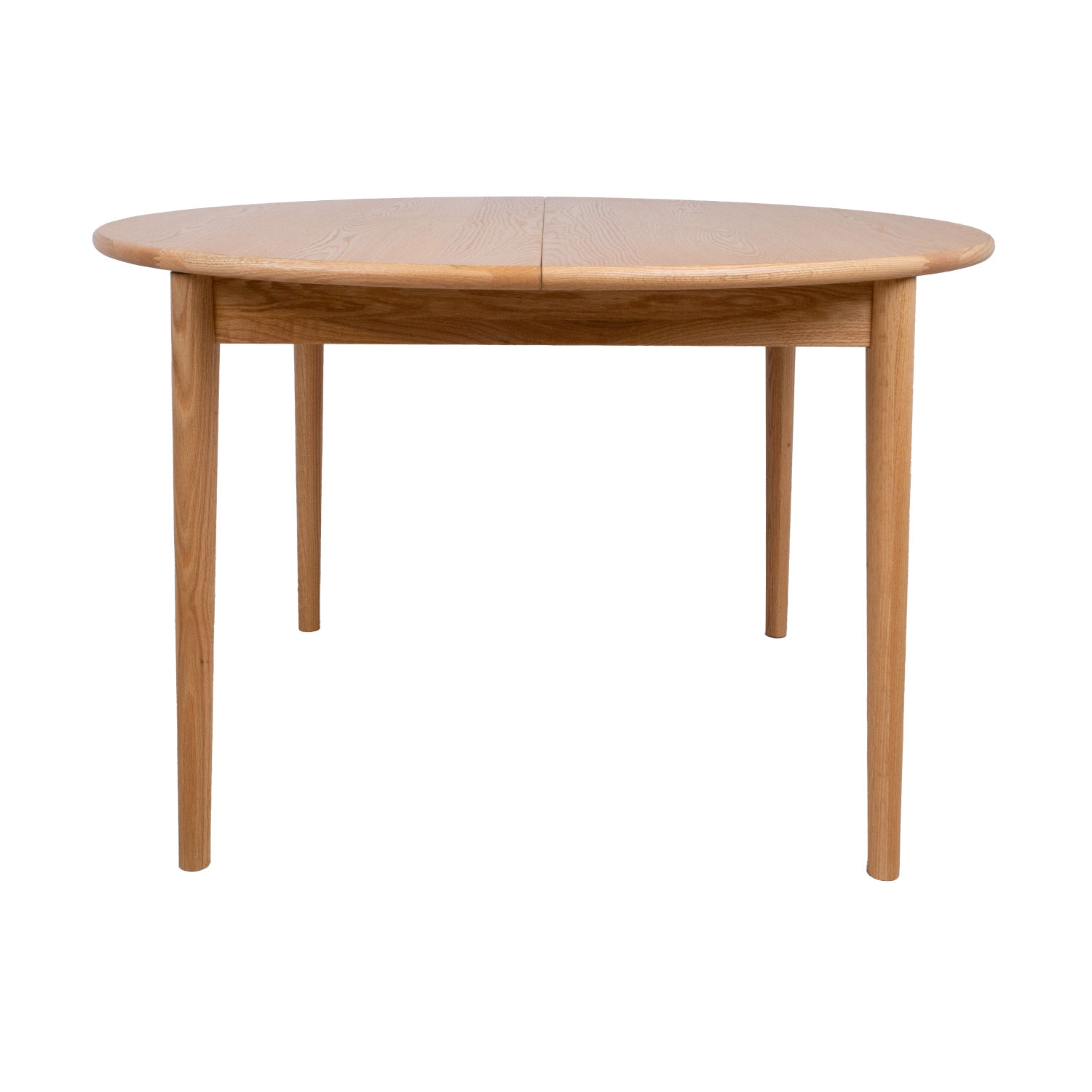 Ēdamistabas galds, paplašināms, ar dabīga ozola finieri, Ø100–132 × 75 cm