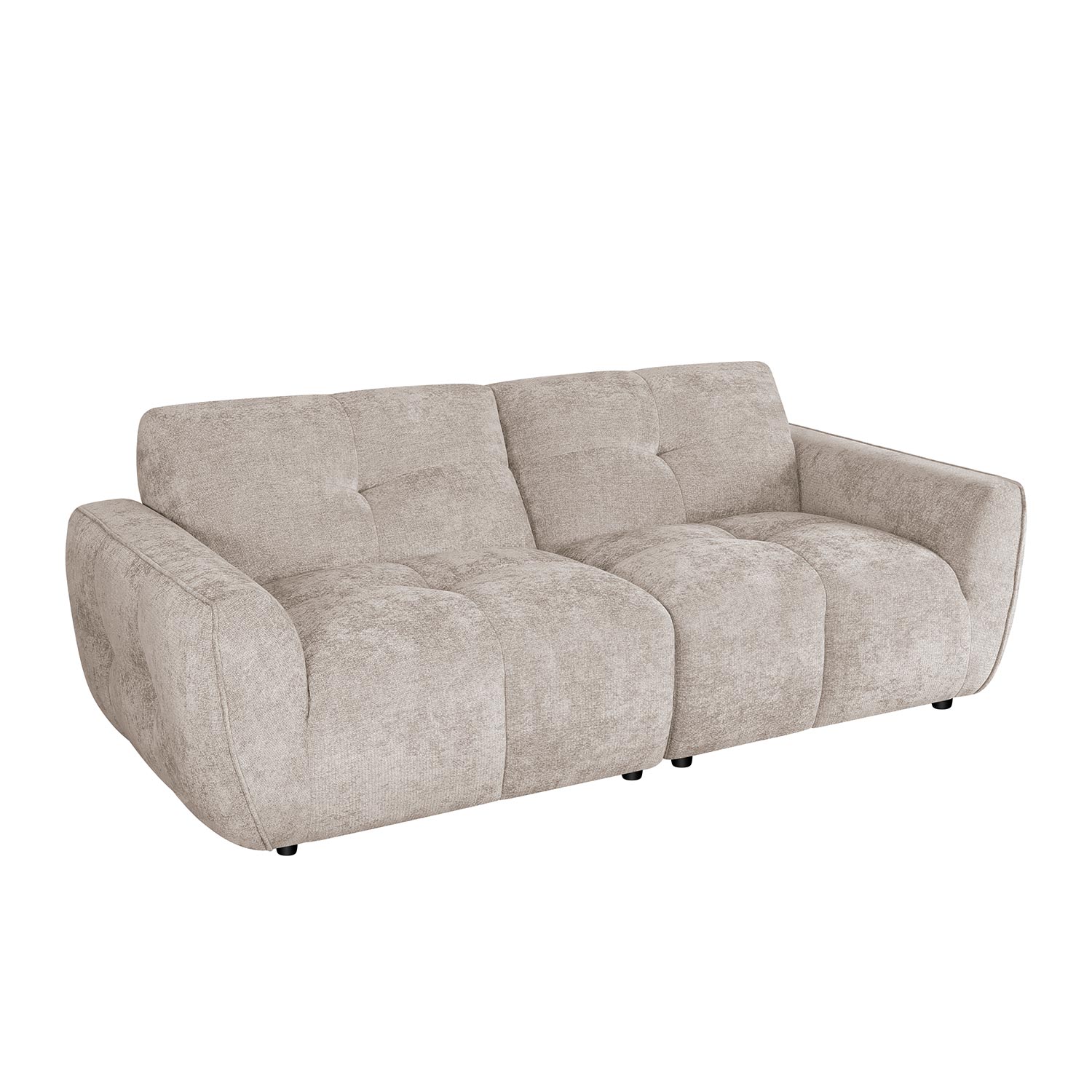 Sofa dvivietė, šviesiai ruda, 194 × 96 × 81 cm