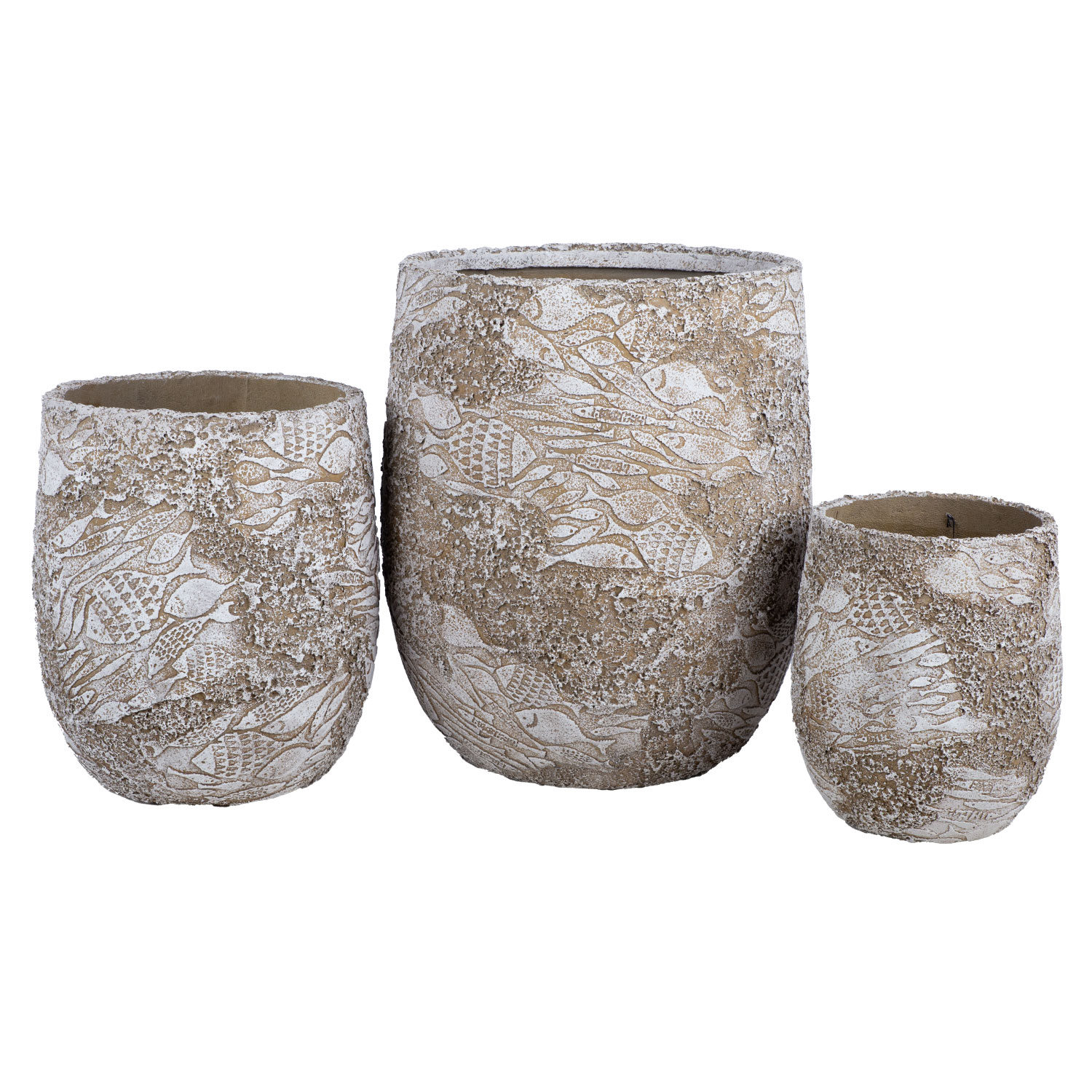 Puķu pods, smilškrāsas, Ø 33 × 39 cm