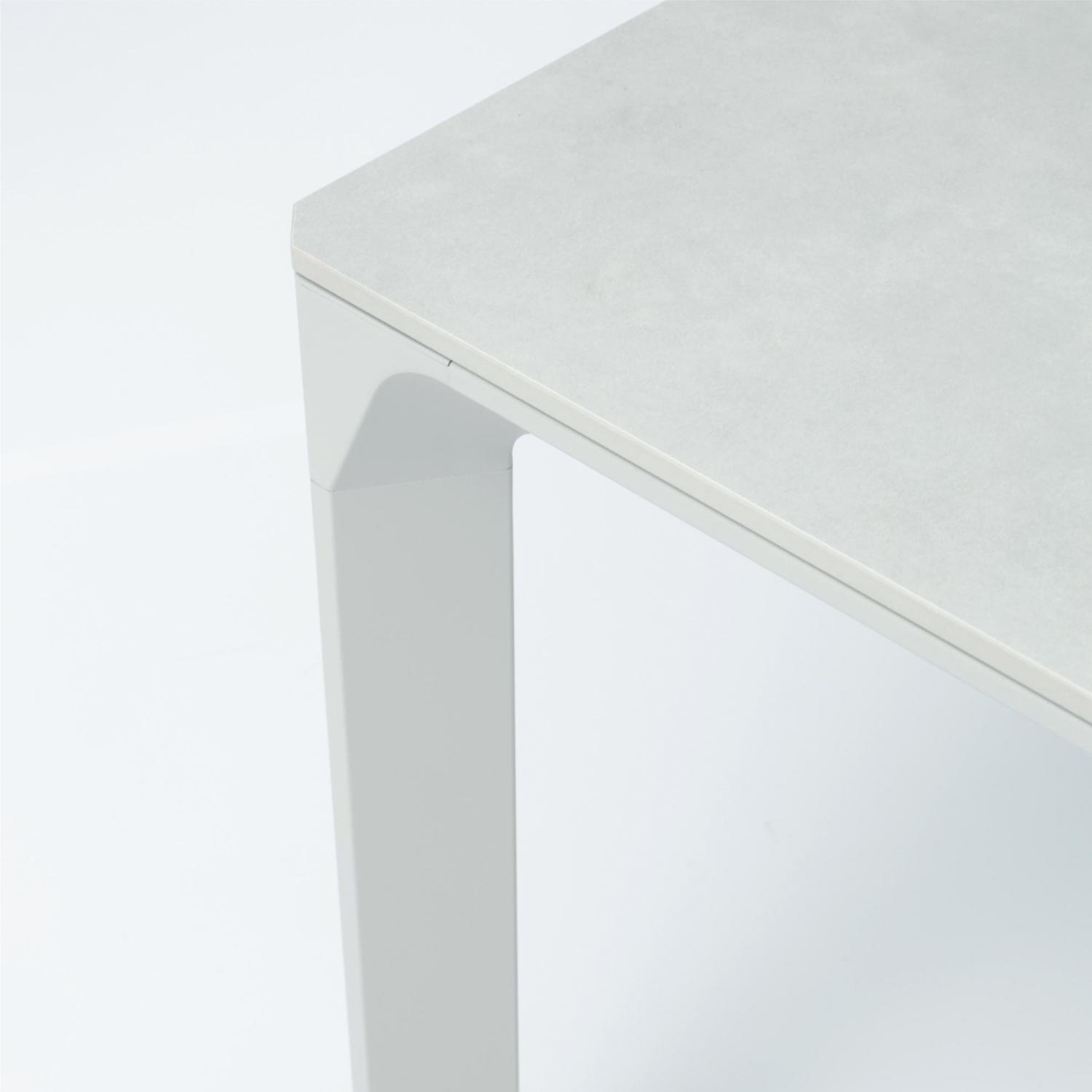Lauko stalas MELROSE su sukepinto akmens stalviršiu, smėlio spalvos, 180 × 90 × 75 cm 2