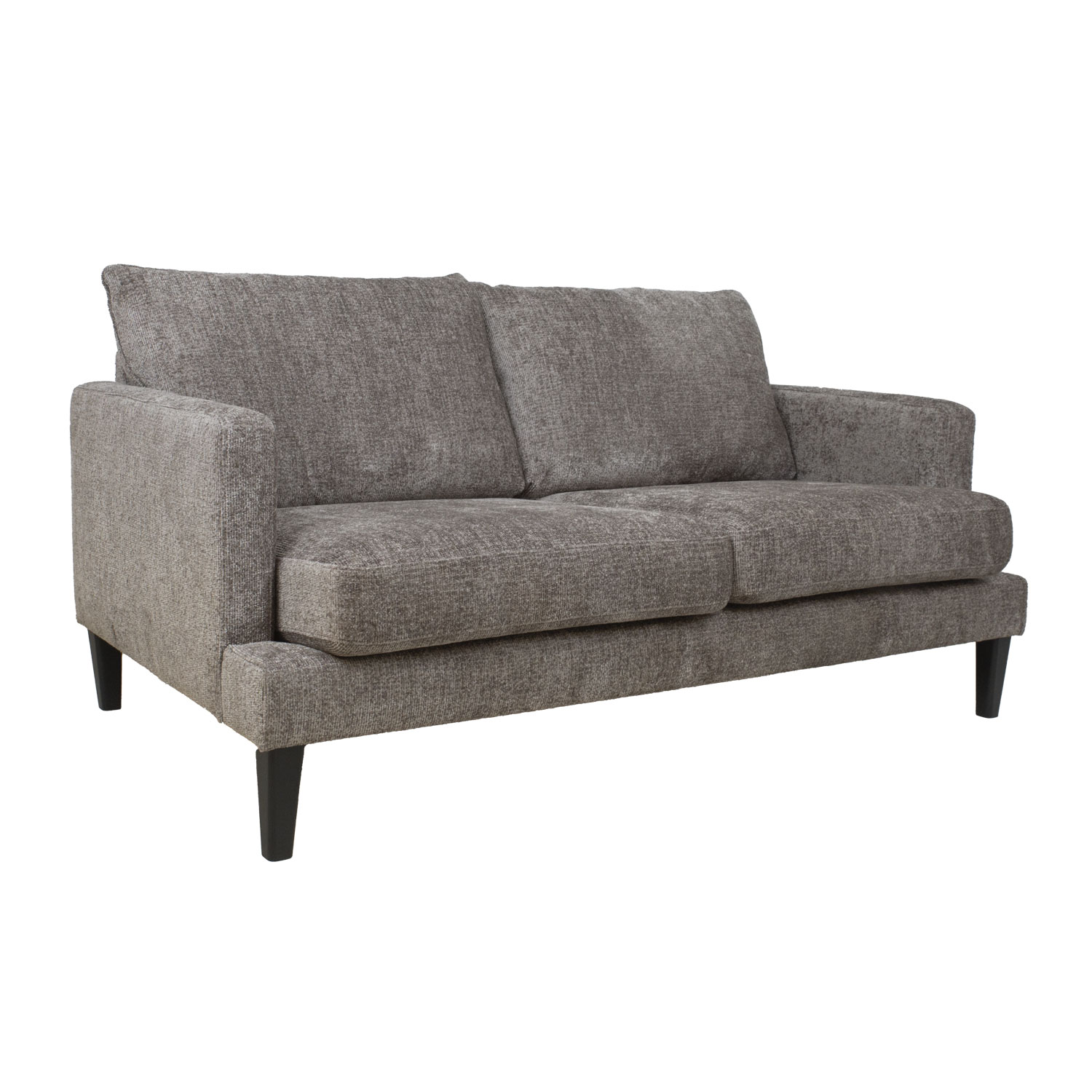 Dvivietė sofa su nuimamais užvalkalais ir zigzaginėmis spyruoklėmis, pilkšvai ruda, 159 × 89 × 83 cm