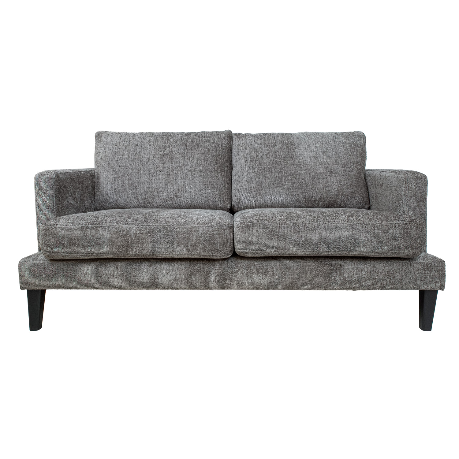 Dvivietė sofa su nuimamais užvalkalais ir zigzaginėmis spyruoklėmis, pilkšvai ruda, 159 × 89 × 83 cm