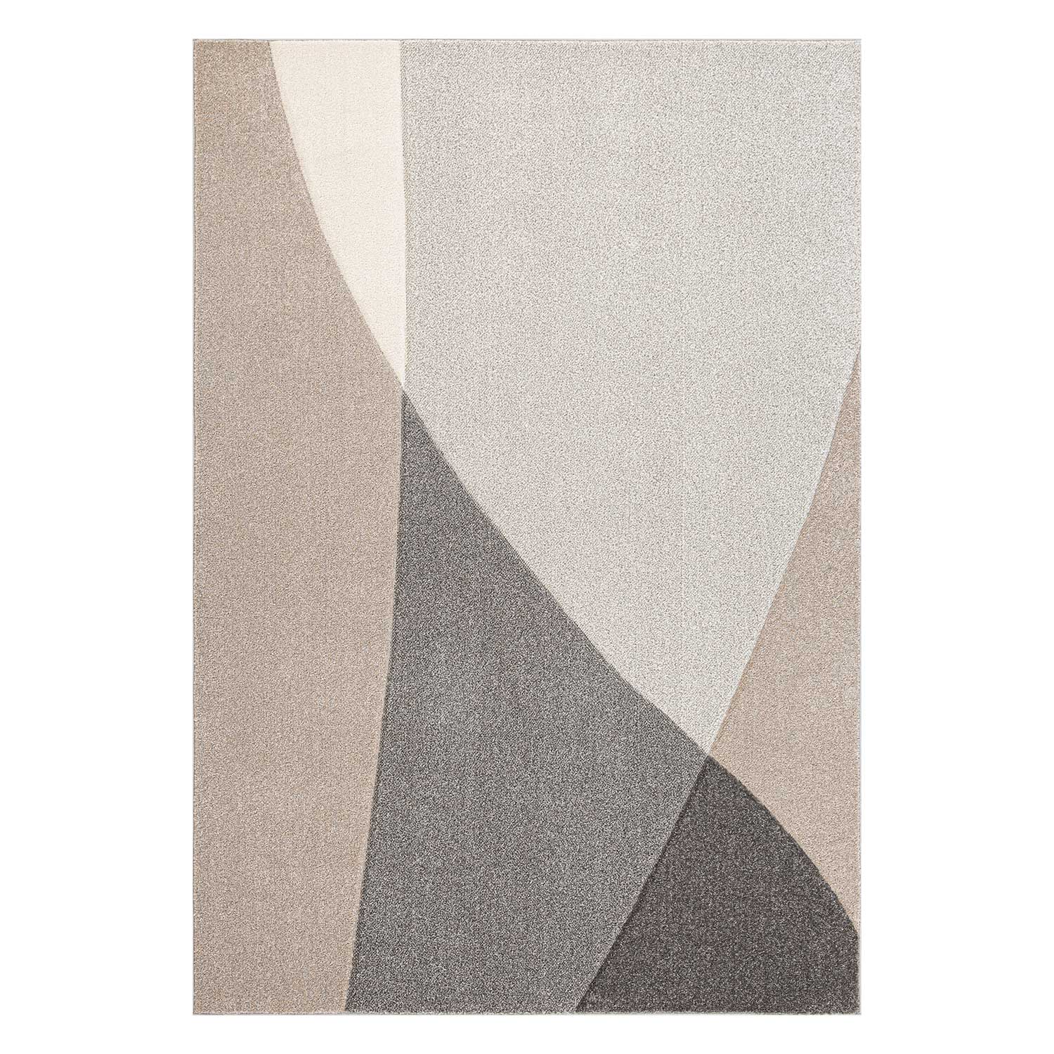 Žemo plauko kilimas pilkas / smėlio, 200 × 285 cm