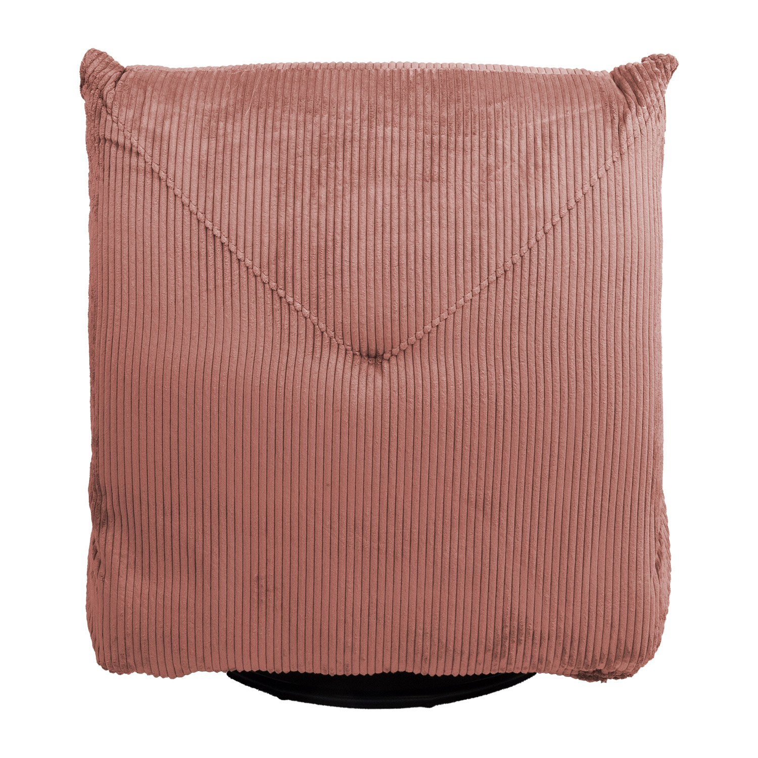 Supamoji kėdė su mechaniniu pakoju ir 360° pasukamu pagrindu, rožinė, 80 × 95 × 90 cm 3