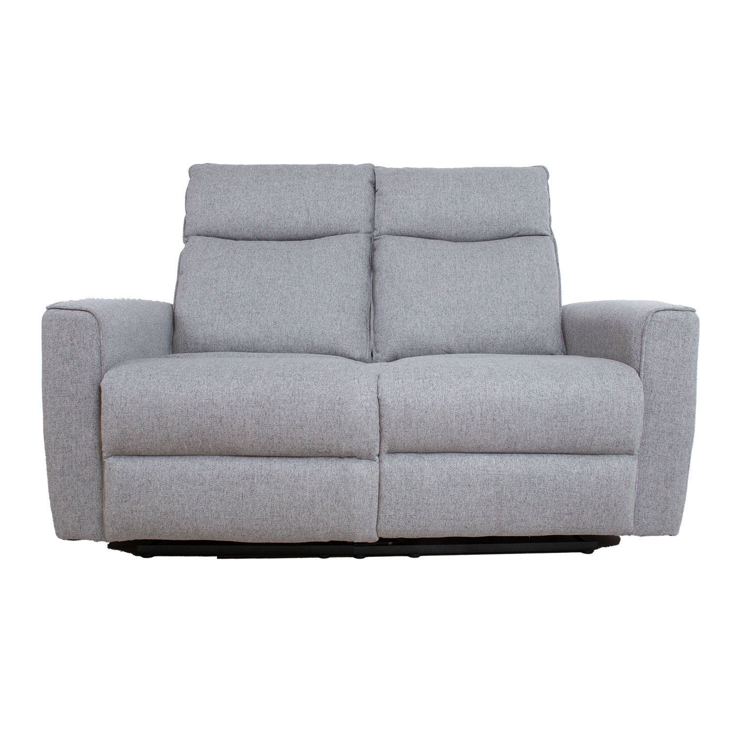 Dvivietė sofa MORA su rankiniu atlošimo mechanizmu, pilka, 150 × 93 × 102 cm 2