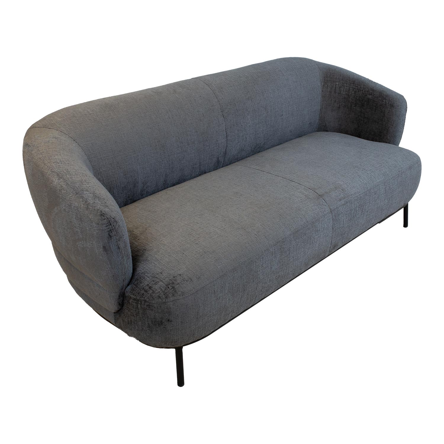 Sofa, 2,5 vietų, tamsiai pilka, 200 × 84 × 82 cm 2