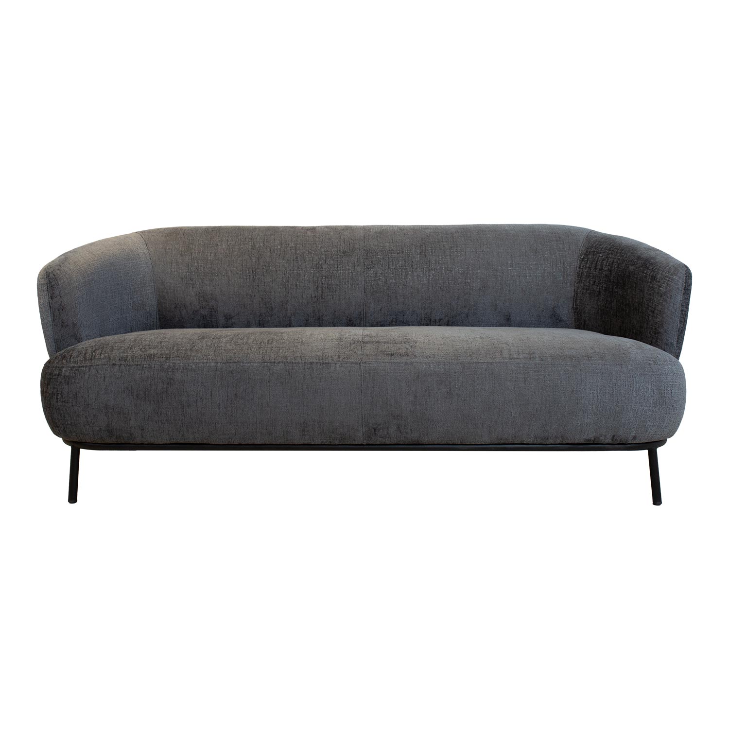 Sofa, 2,5 vietų, tamsiai pilka, 200 × 84 × 82 cm