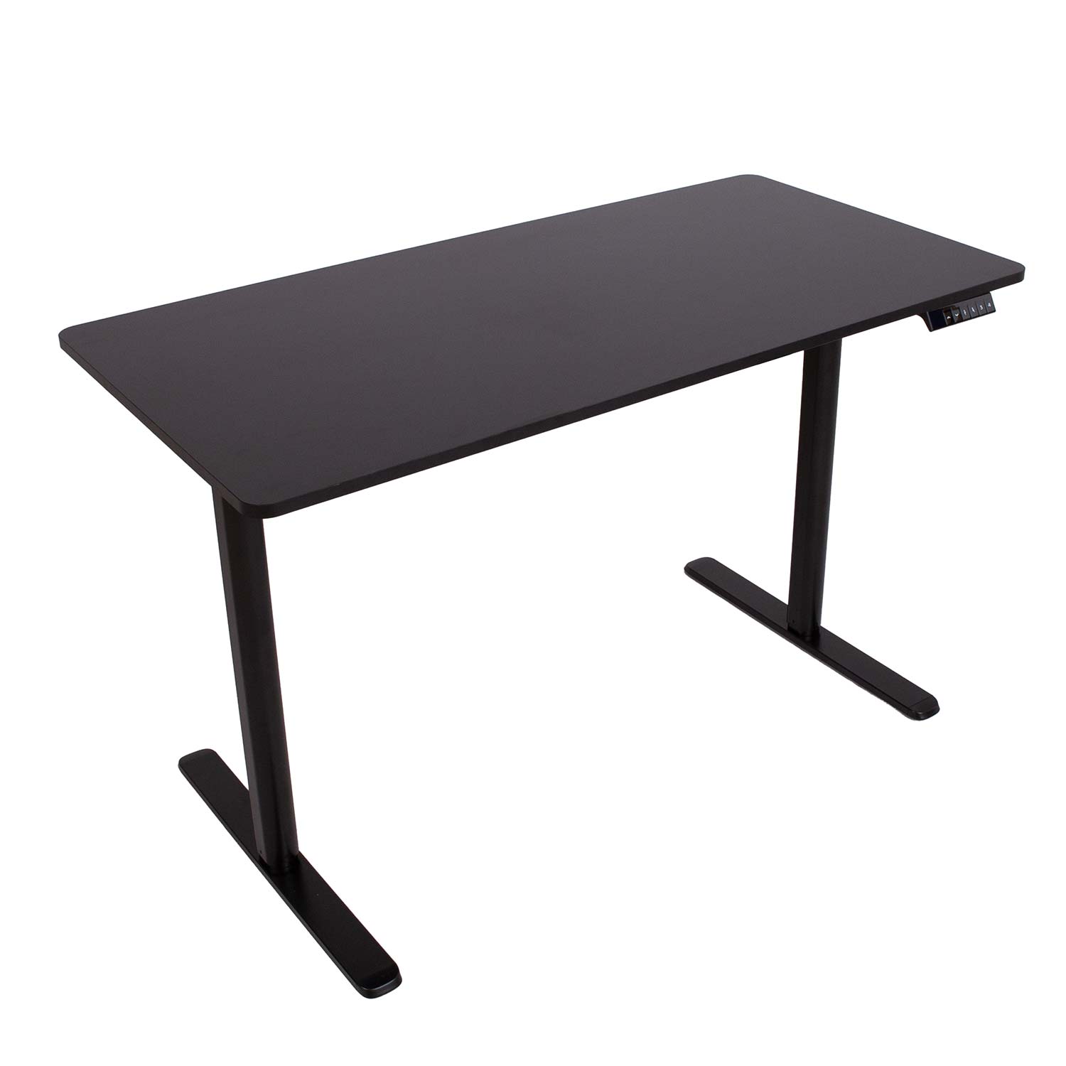 Reguliuojamo aukščio stalas su 1 varikliu, juodas, 120 × 60 × 72,5–117,5 cm 2