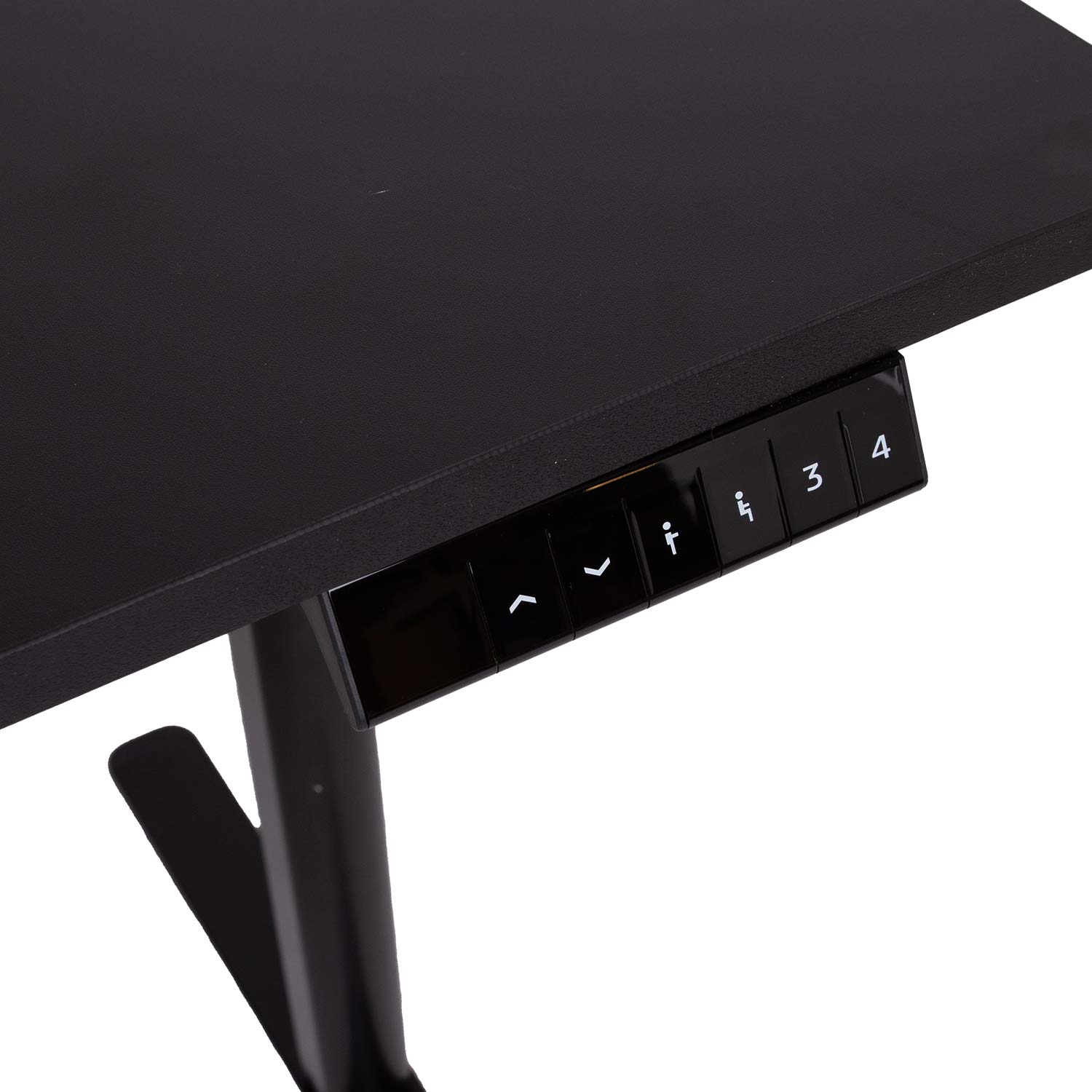 Reguliuojamo aukščio stalas su 1 varikliu, juodas, 120 × 60 × 72,5–117,5 cm 3