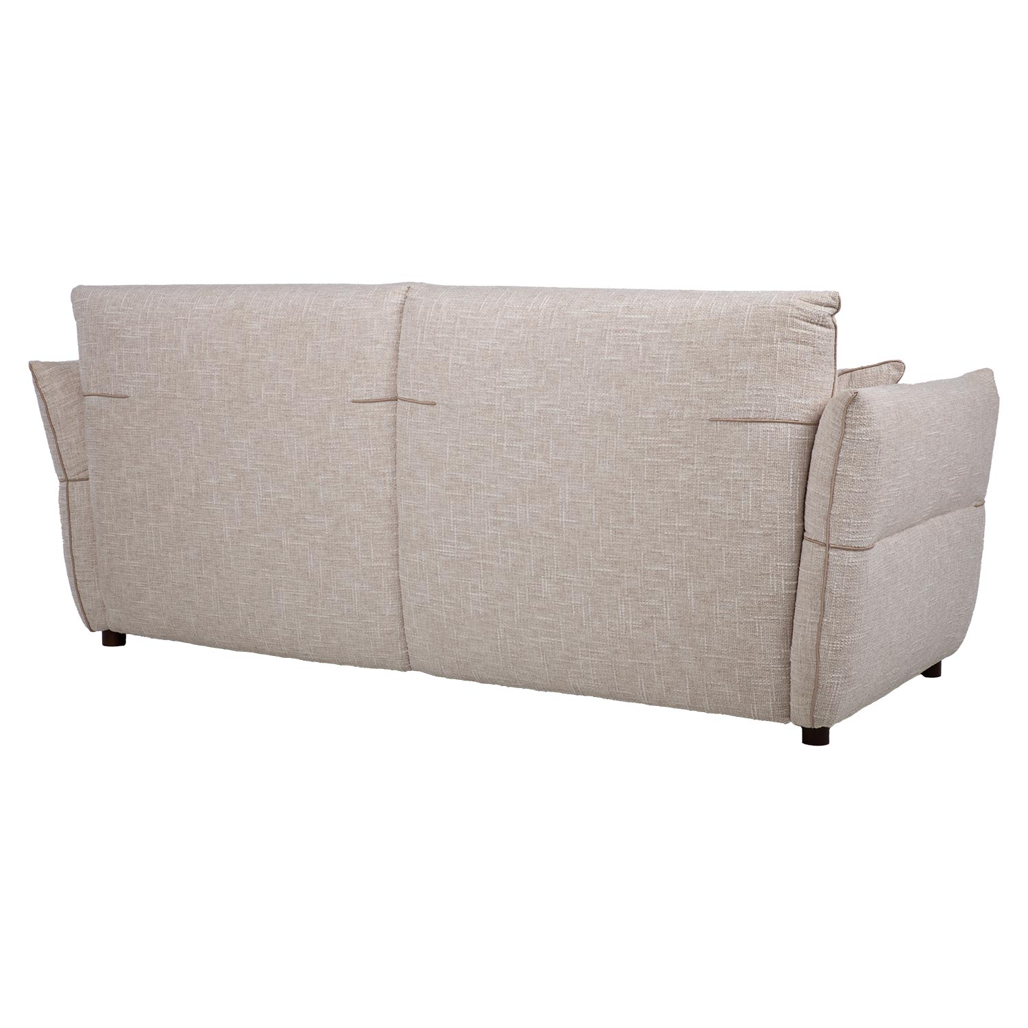 Sofa, 3 vietų, reguliuojamo posvyrio porankiais, avižų baltumo, 220 × 100 × 92 cm 3
