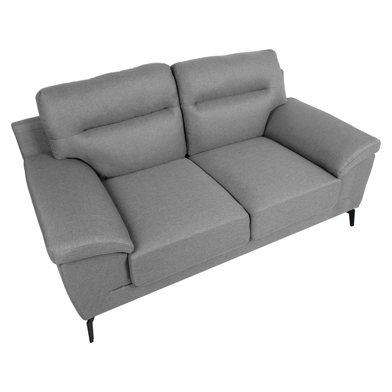 Sofa dvivietė, pilka, 168 × 83 × 92 cm 3
