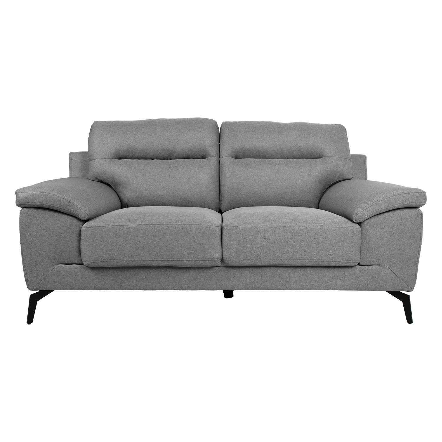 Sofa dvivietė, pilka, 168 × 83 × 92 cm 2