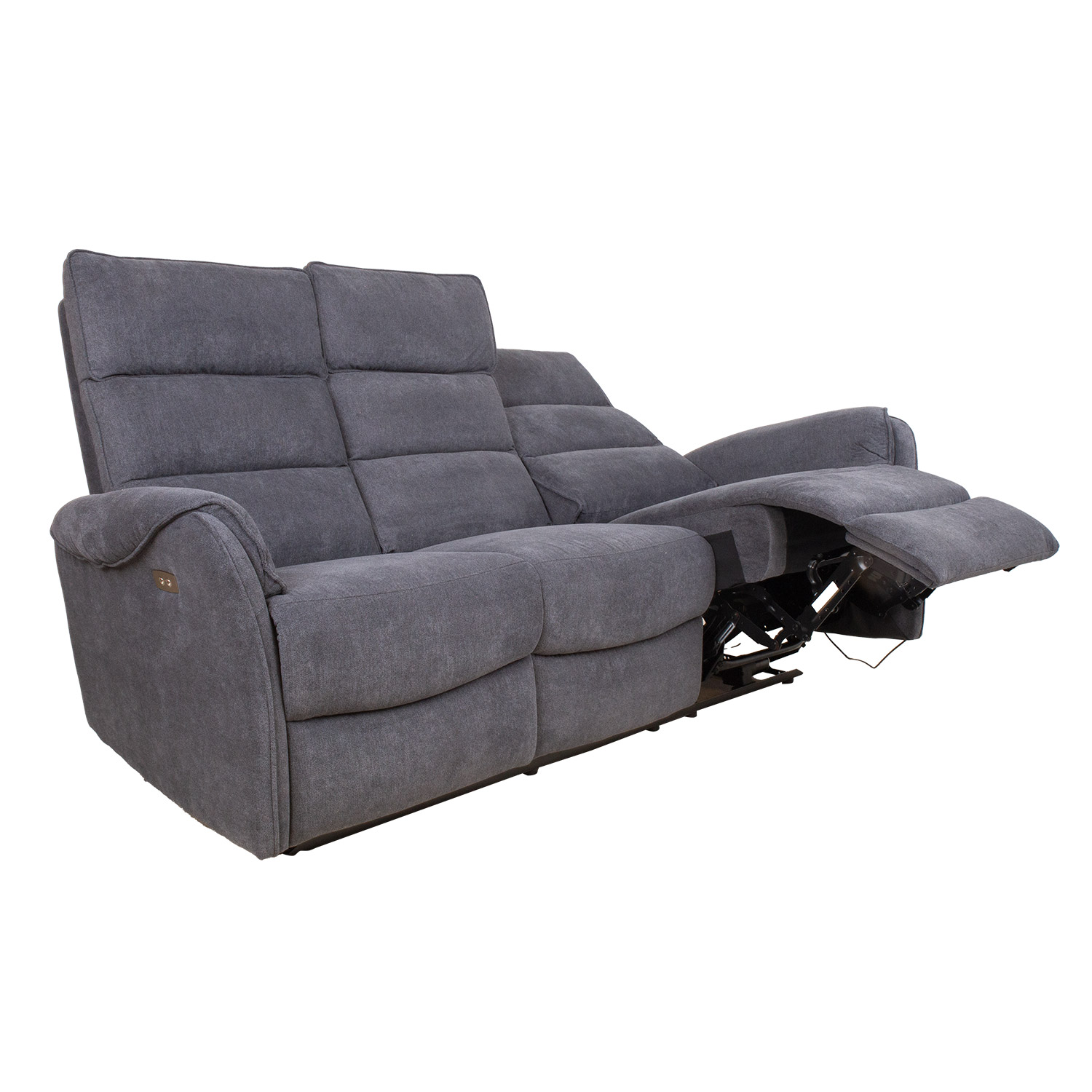 Sofa BOWERS, 3 vietų elektrinė, melsvai pilka, 187 × 98 × 109 cm 2