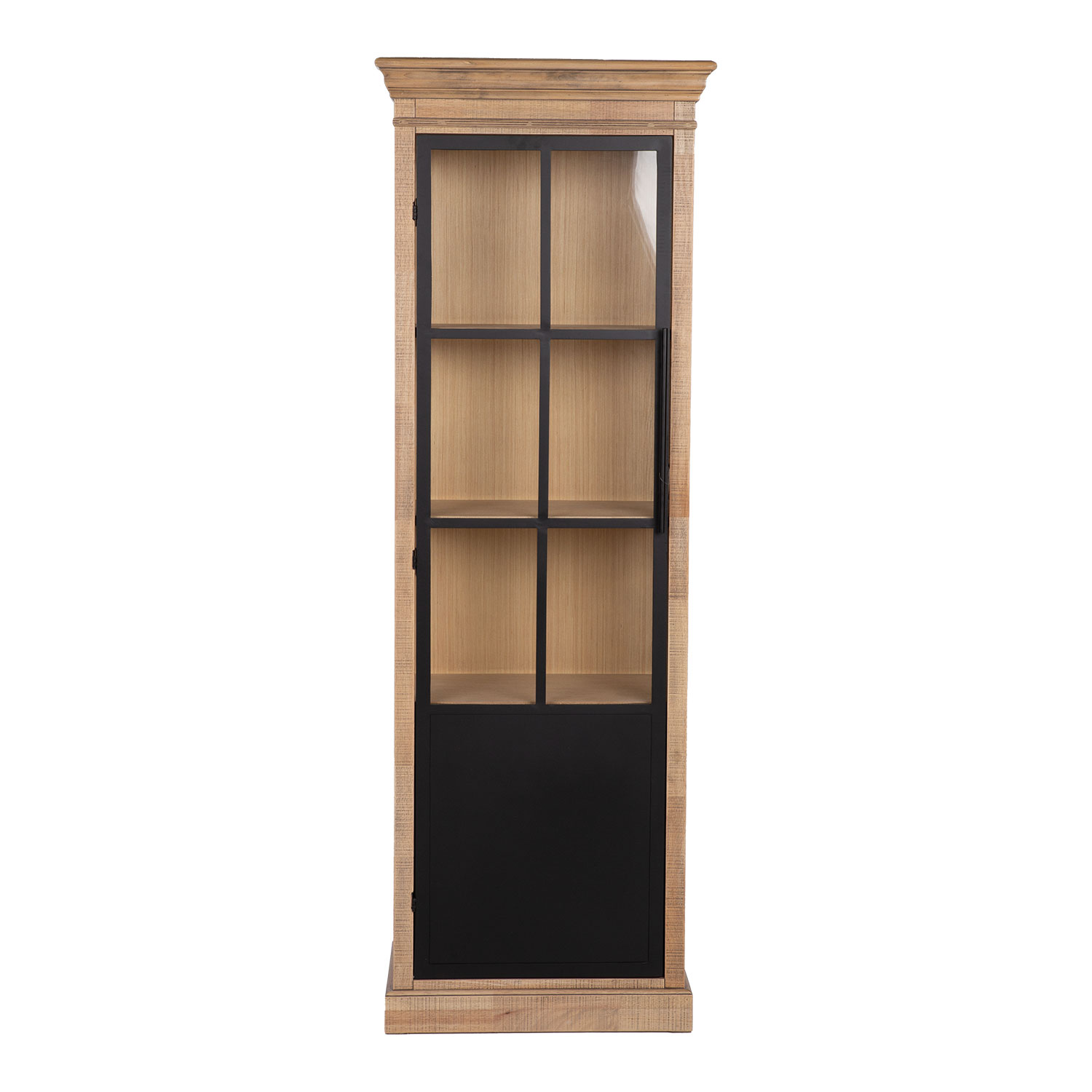 Kumode ar stikla durvīm, 65,5 × 40 × 192 cm 2