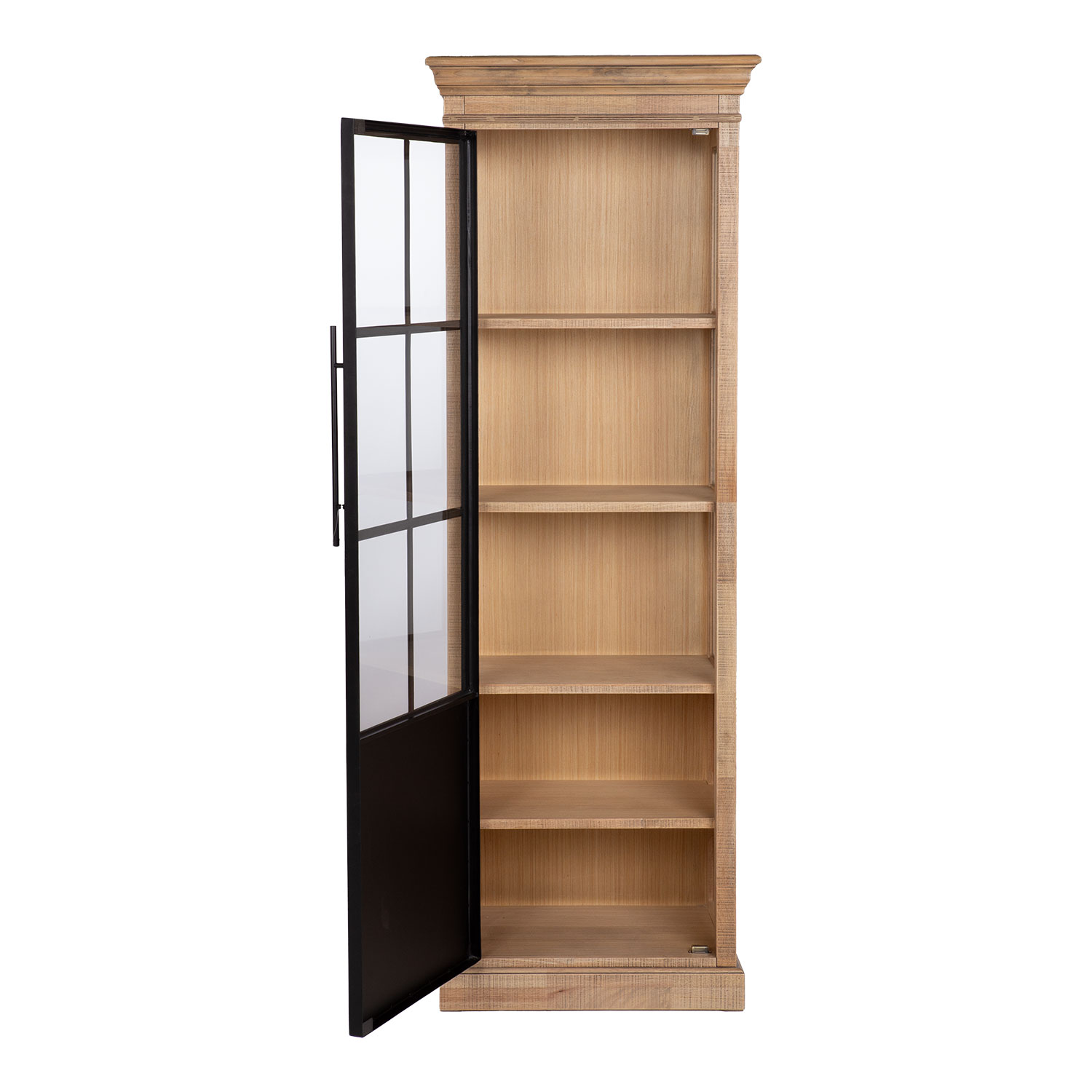 Kumode ar stikla durvīm, 65,5 × 40 × 192 cm 3
