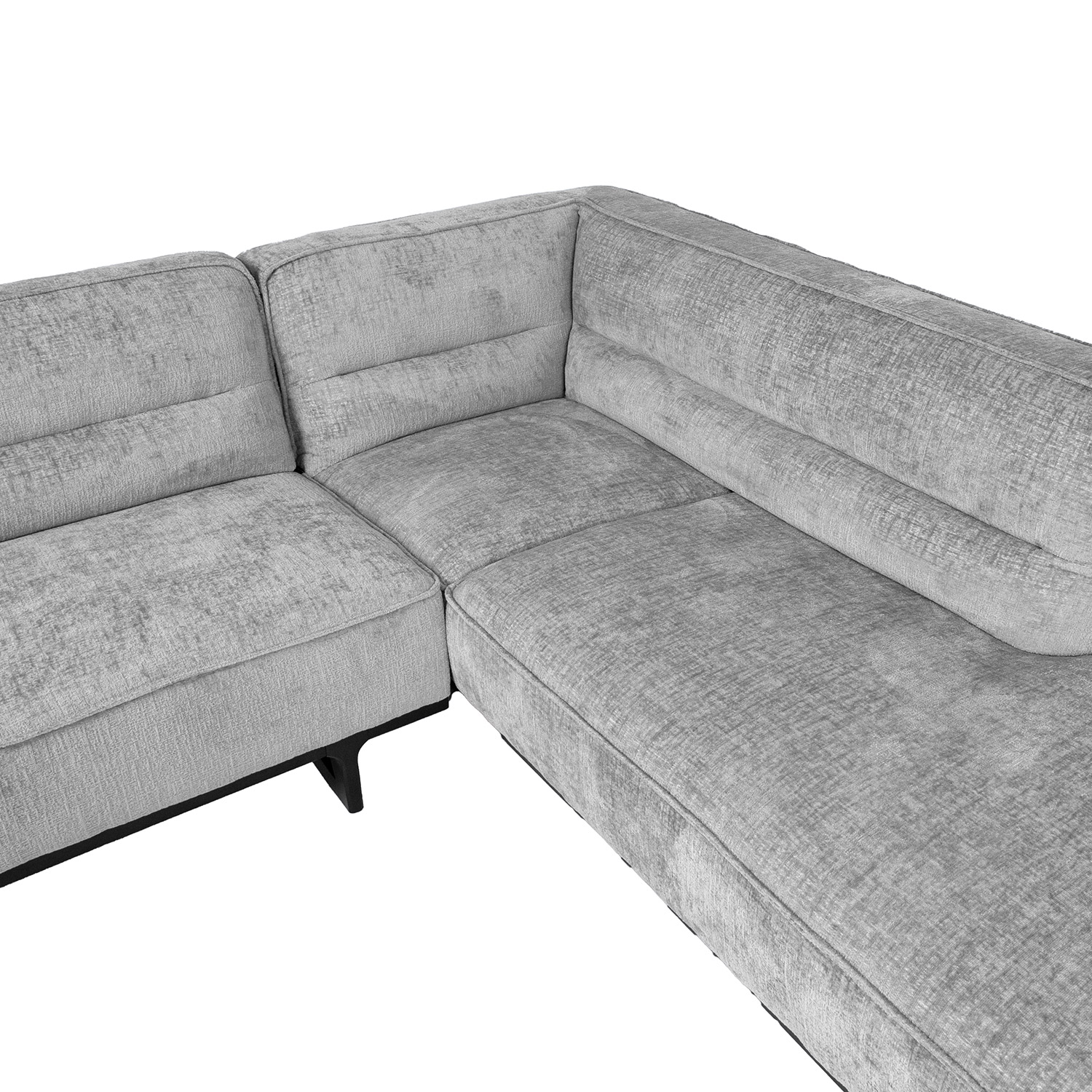 Kampinė sofa, dešininė, pilka, 272 × 95/240 × 79 cm 3