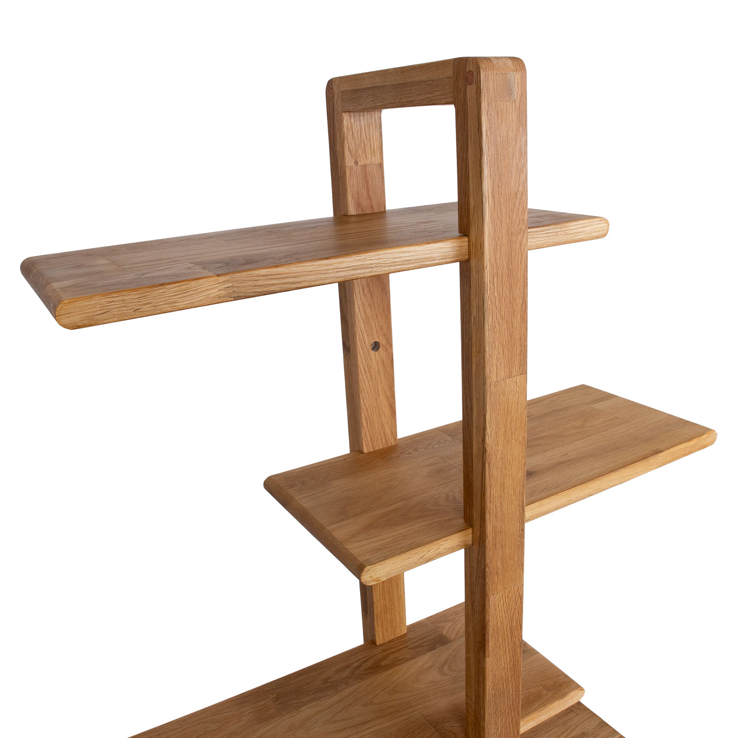 Sieninė lentyna iš ąžuolo, 40,6 × 21,6 × 115 cm