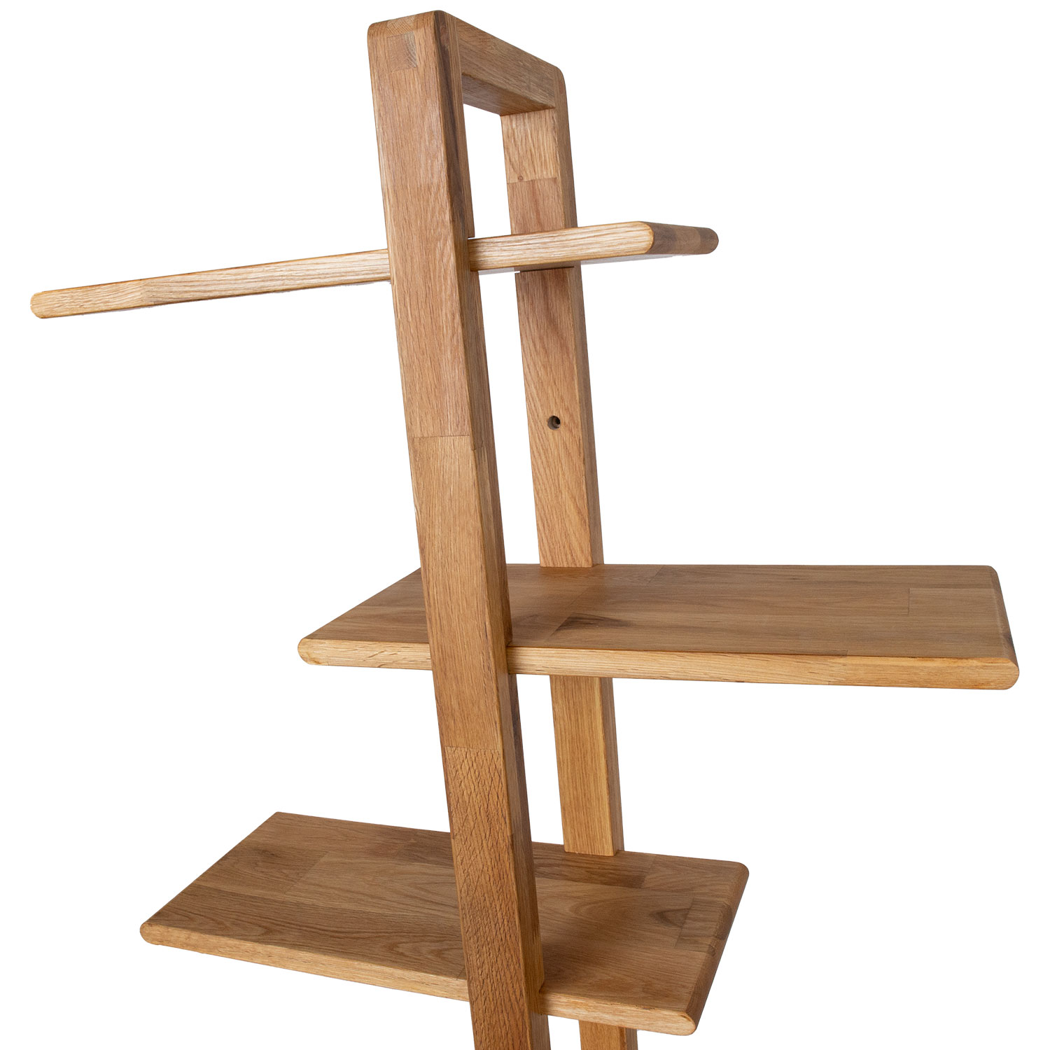 Sieninė lentyna iš ąžuolo, 40,6 × 21,6 × 115 cm 3