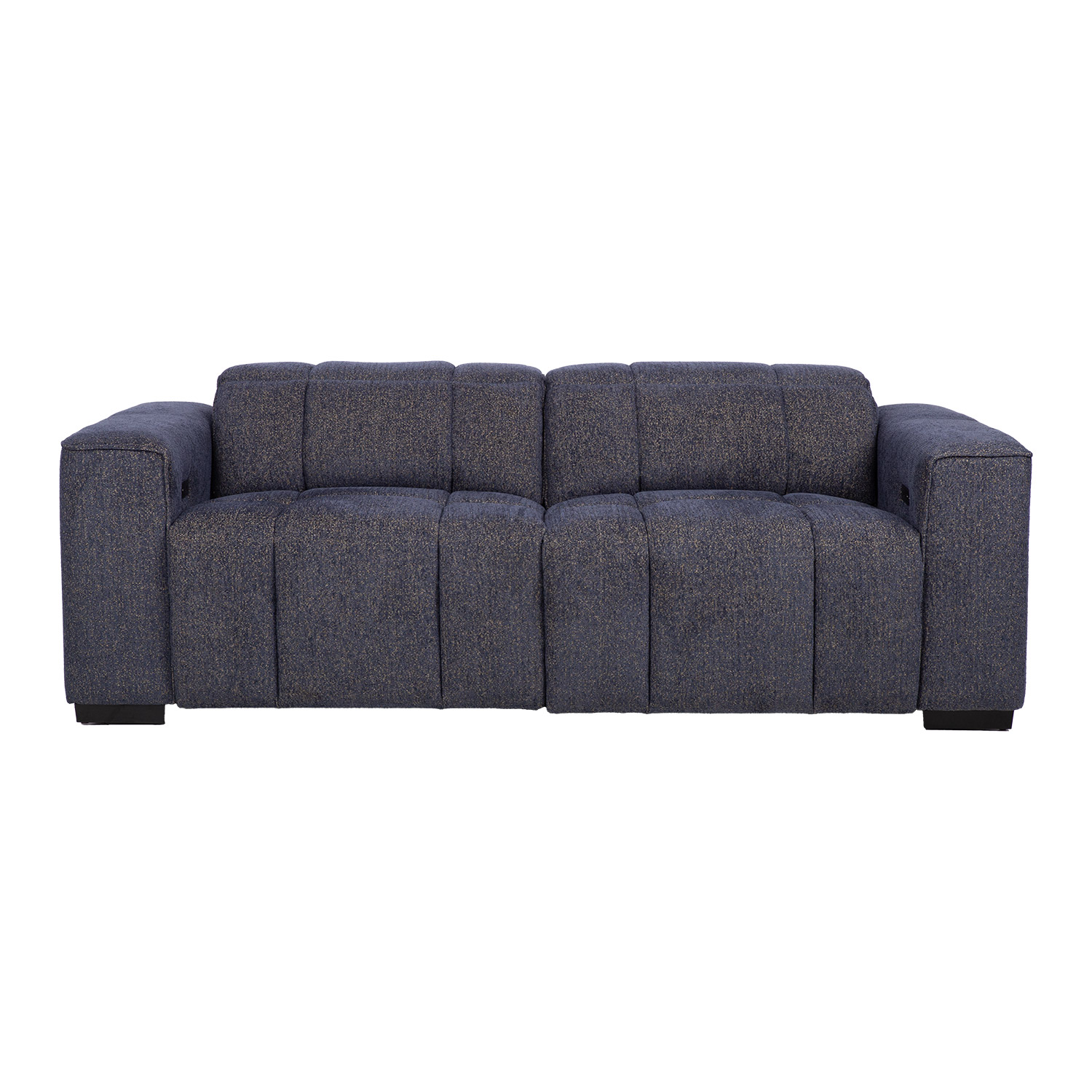 Dvivietė elektrinė sofa , tamsiai mėlyna, 214 × 103 × A 73/97 cm 2