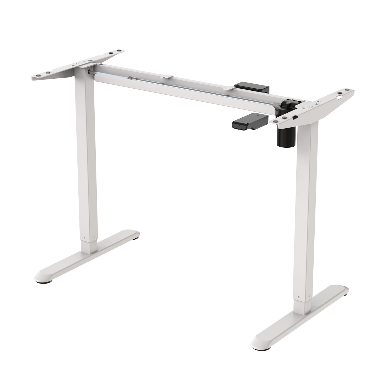 Reguliuojamo aukščio stalo rėmas ERGO LIGHT, vieno variklio, baltas, 73–118 cm