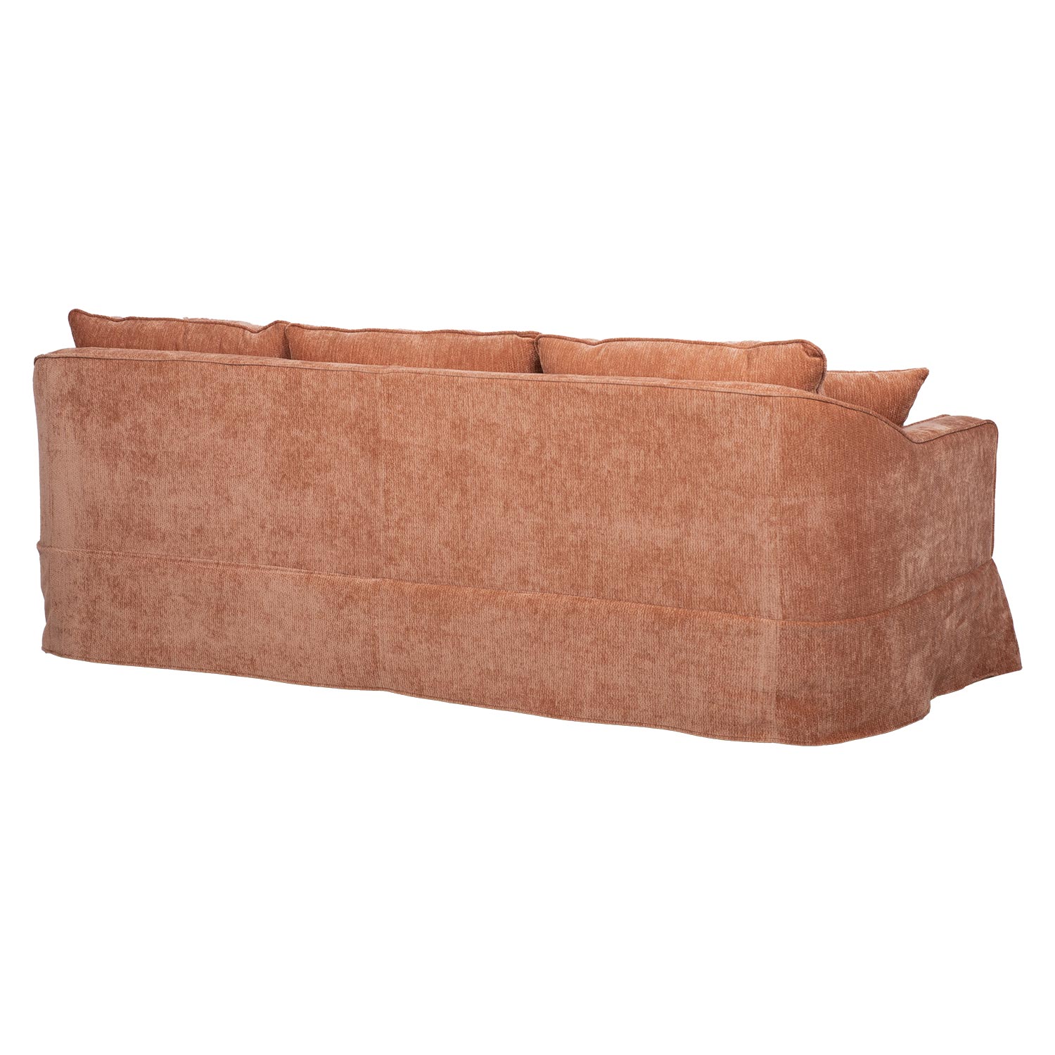 Trivietė sofa, oranžinė, 215 × 87 × 80 cm 2