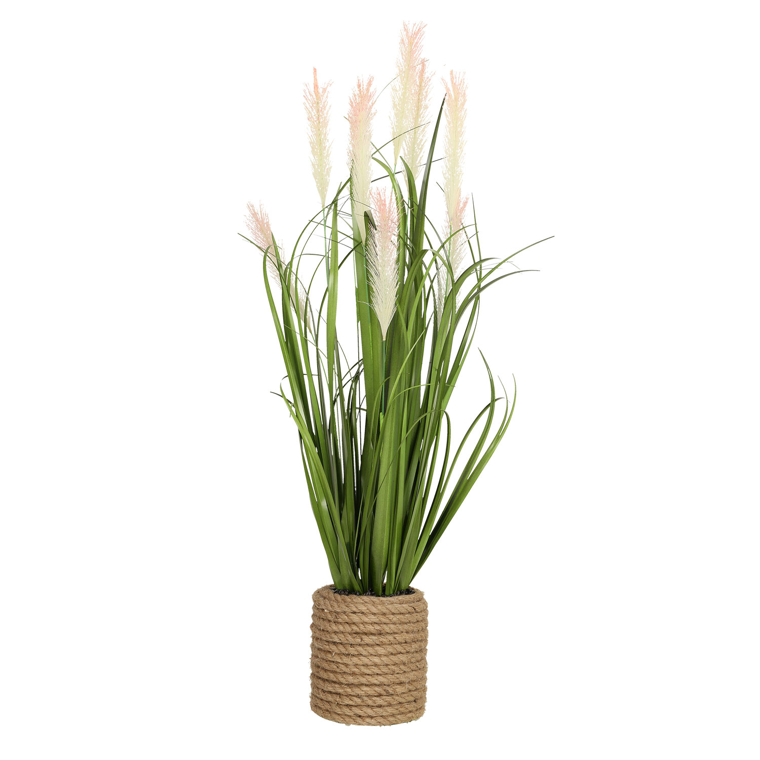 Dirbtinis augalas „IN GARDEN“ žolės stiebai vazonėlyje, šviesiai rožinis, 70 cm
