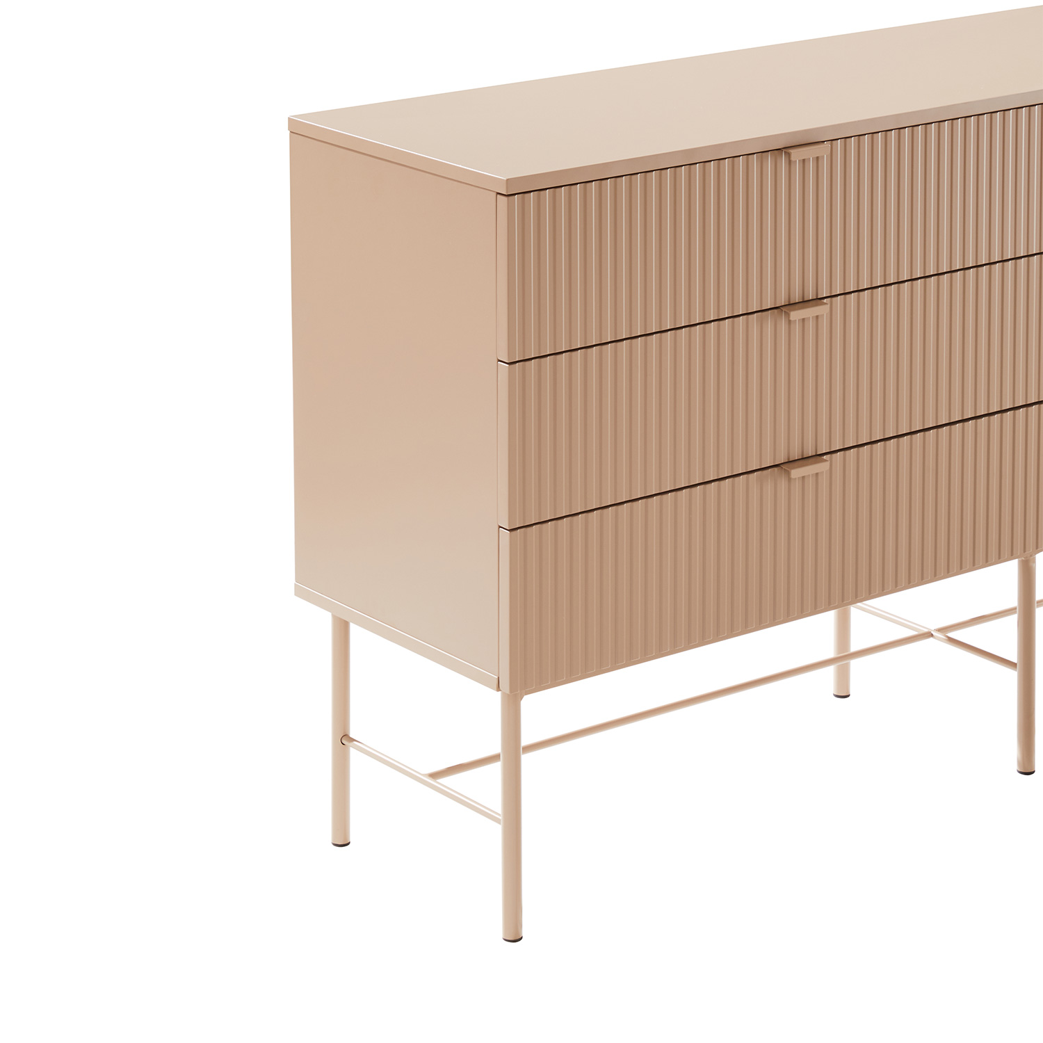 Komoda, kapučino, 158 × 40 × 83 cm 3