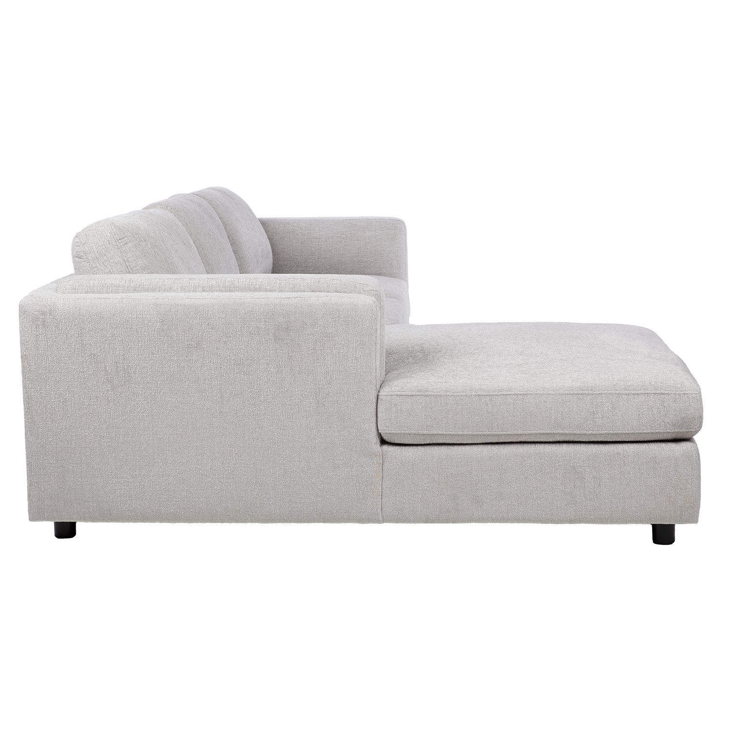 Kampinė sofa, kairinė, pilka, 272 × 174/93 × 83 cm 2
