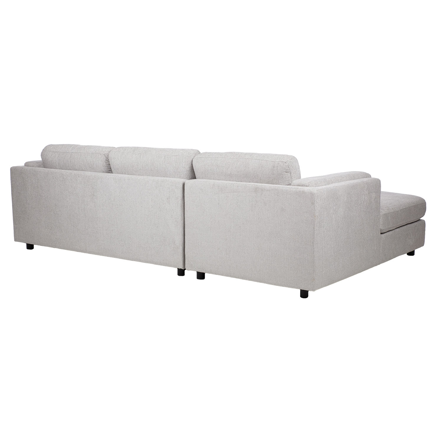 Kampinė sofa, kairinė, pilka, 272 × 174/93 × 83 cm 3