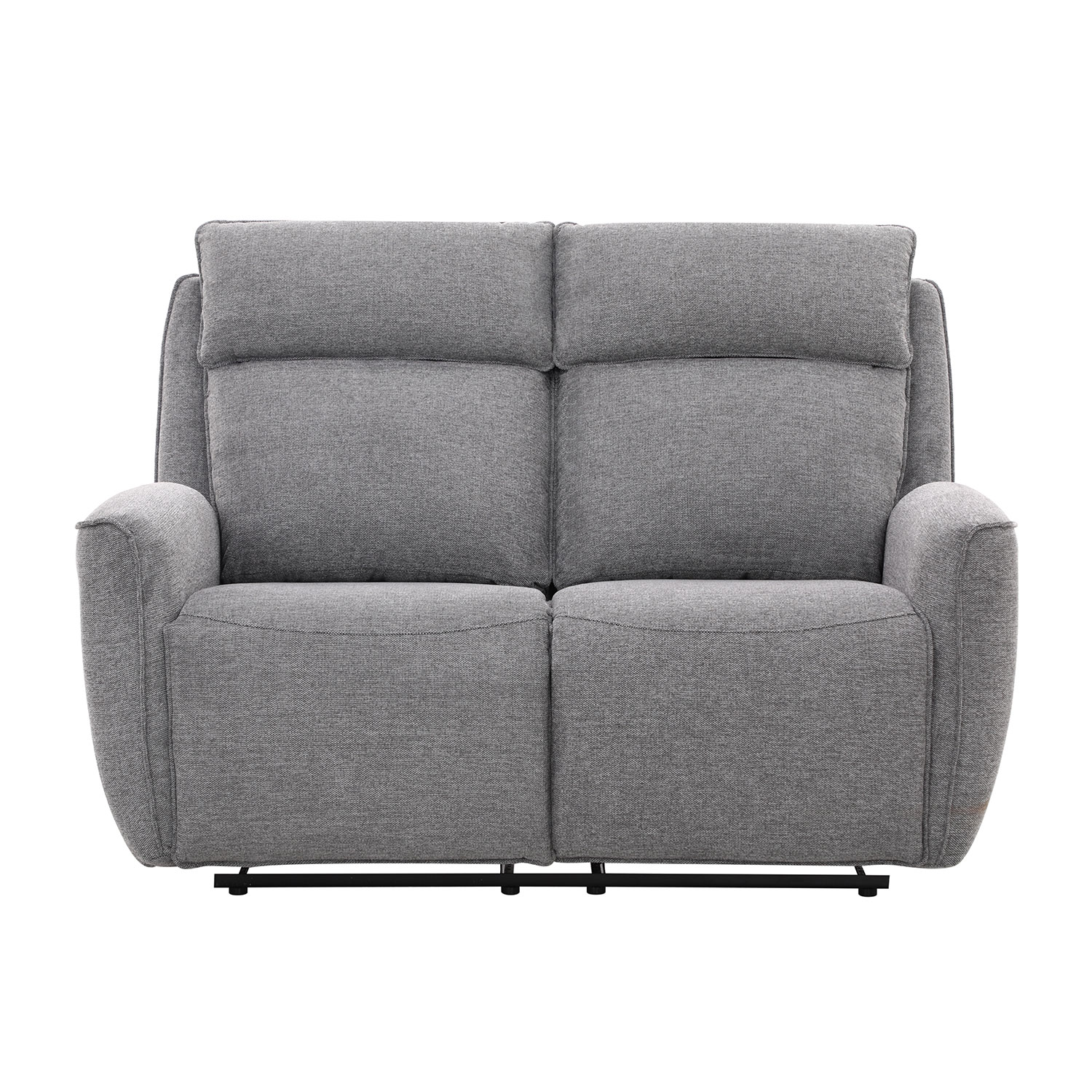Dvivietė atlošiama sofa su rankiniu mechanizmu, pilka, 150 × 90 × 104 cm 3
