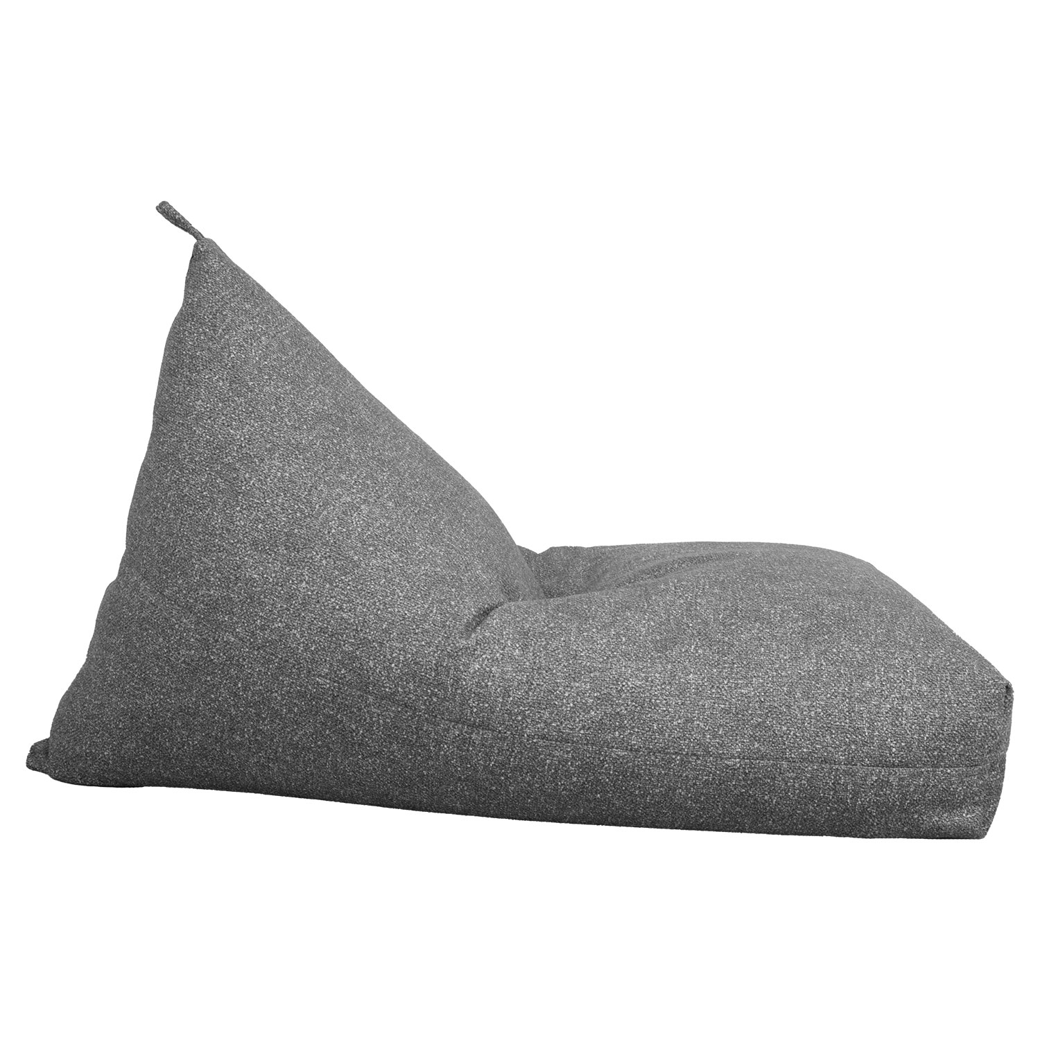 Sėdmaišis, pilkas, 130 × 80 × 20/70 cm