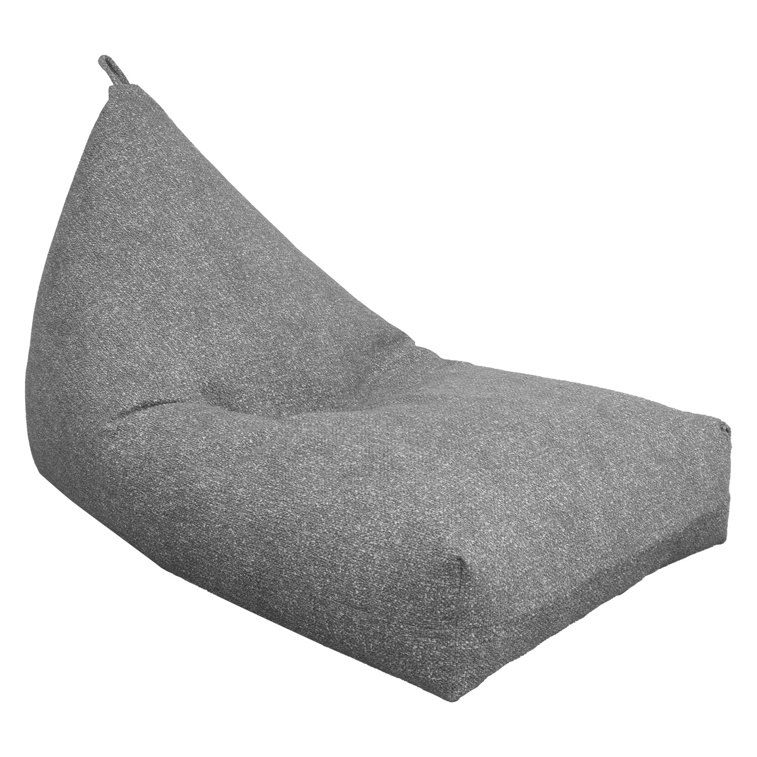 Sėdmaišis, pilkas, 130 × 80 × 20/70 cm