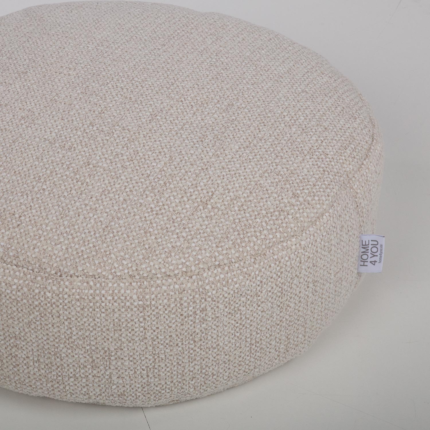 Pufas, baltas, Ø 44 × 18 cm