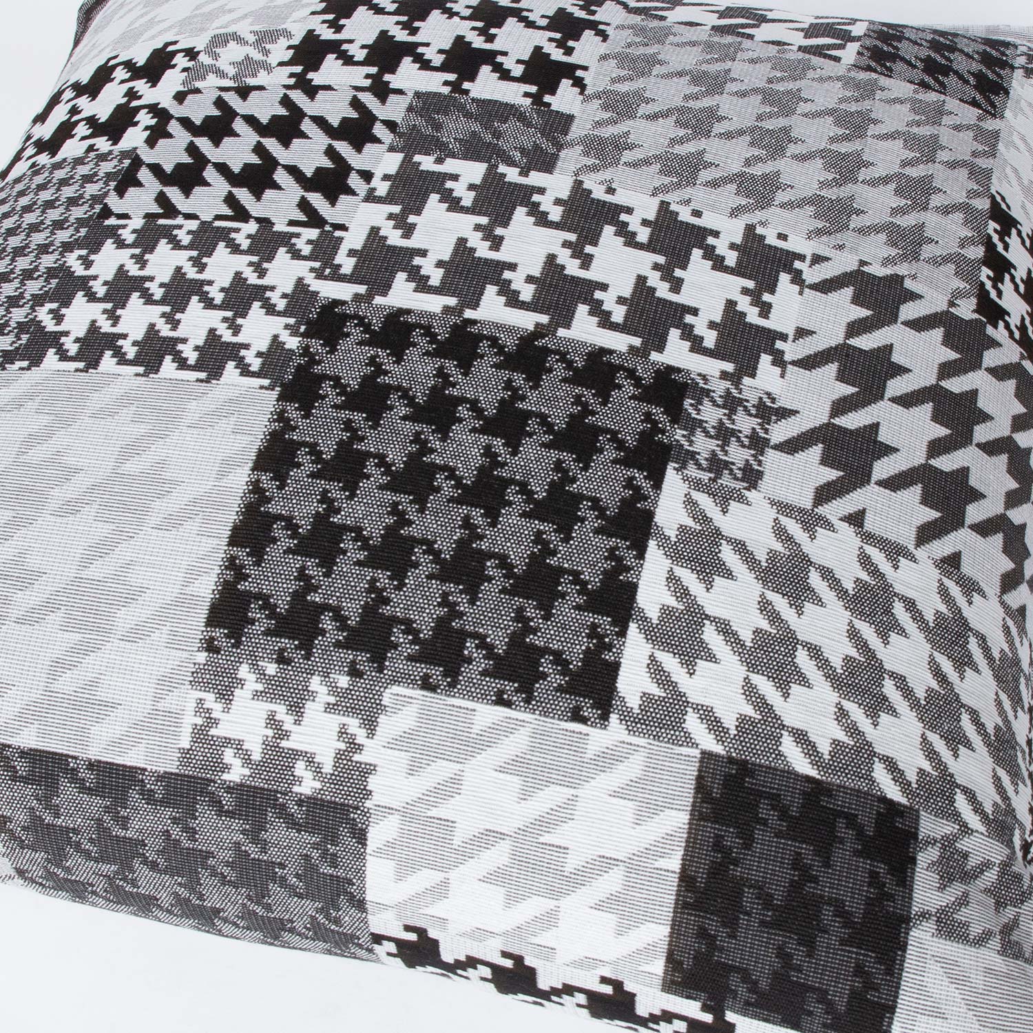 Dekoratyvinė pagalvėlė su užtrauktuku, juoda ir balta, 45 × 45 cm 2
