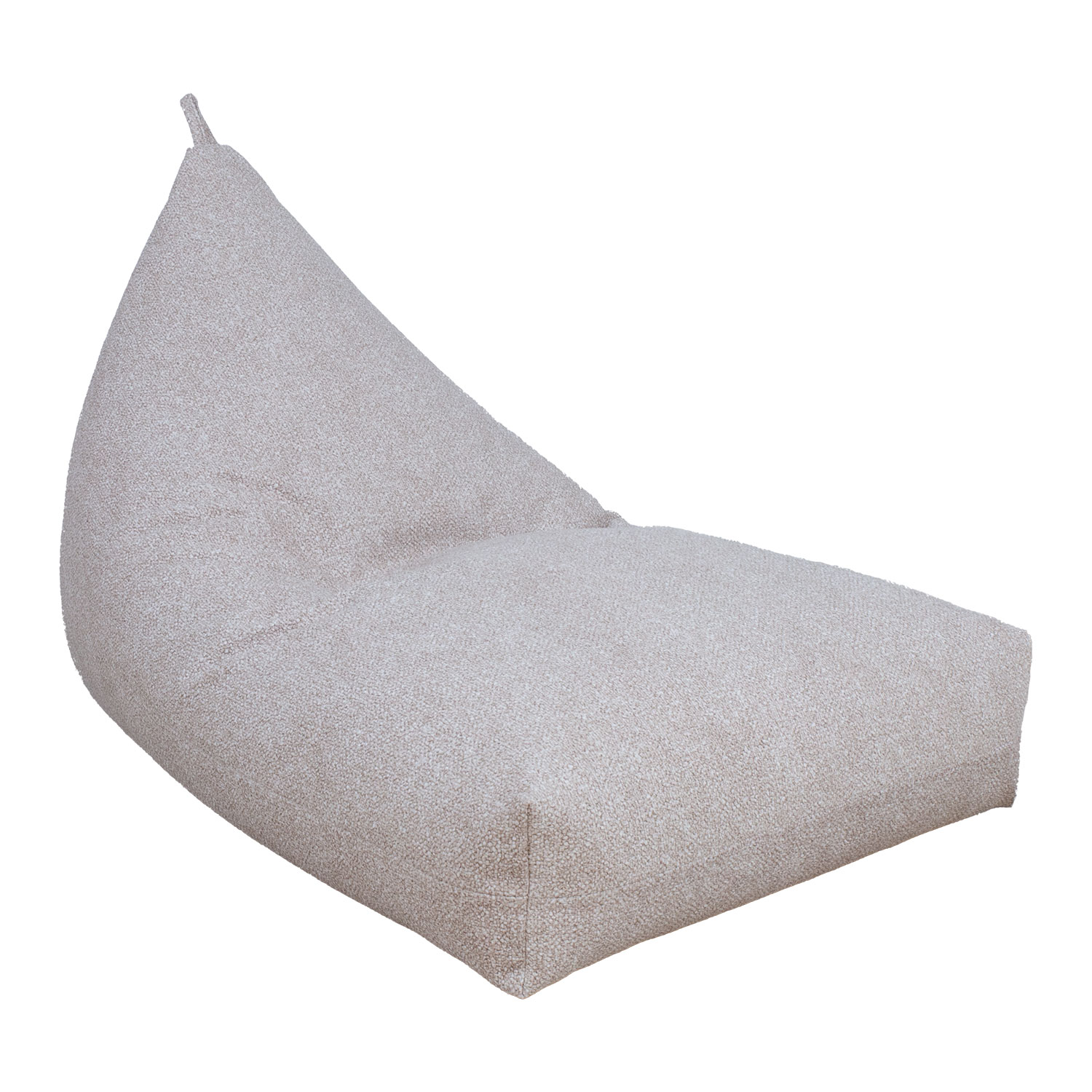 Sėdmaišis, smėlio spalvos, 130 × 80 × 20/70 cm