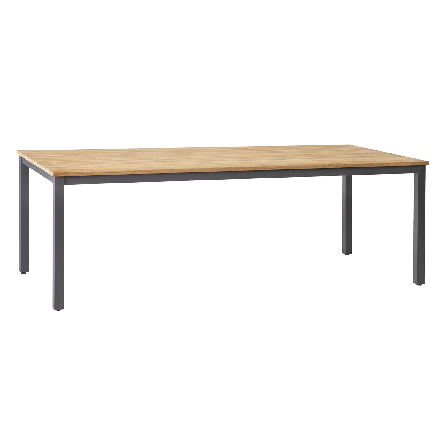 Lauko valgomojo komplektas su 8 kėdėmis, pilkas, 220 × 100 × 76 cm 2
