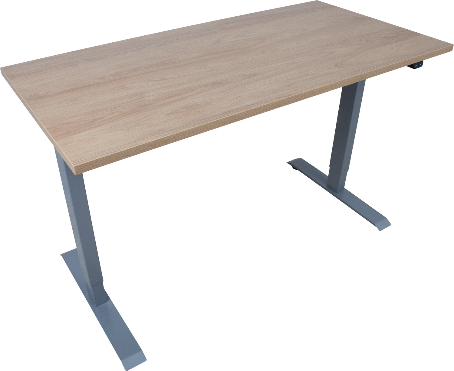 Reguliuojamo aukščio stalas su 1 varikliu 140 × 70 cm, aukštis 71–121 cm 2