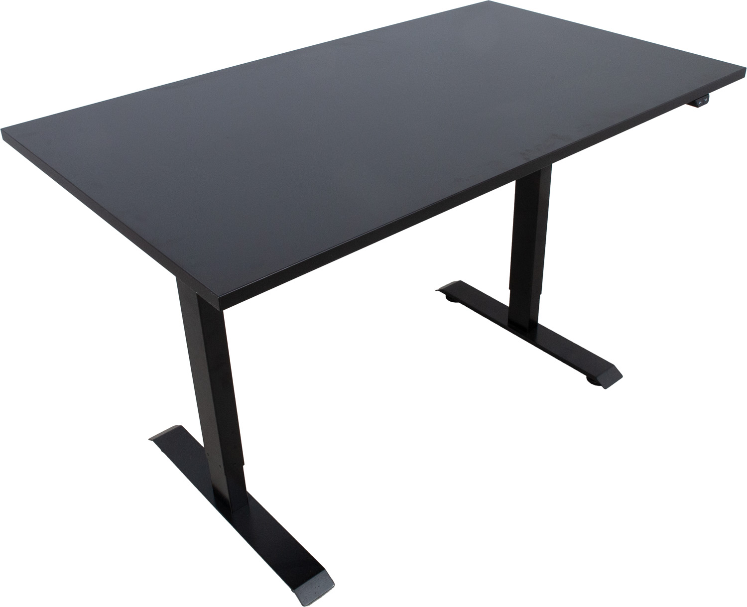 Reguliuojamo aukščio stalas su 1 varikliu, juodas, 140 × 80 × 71–121 cm 2