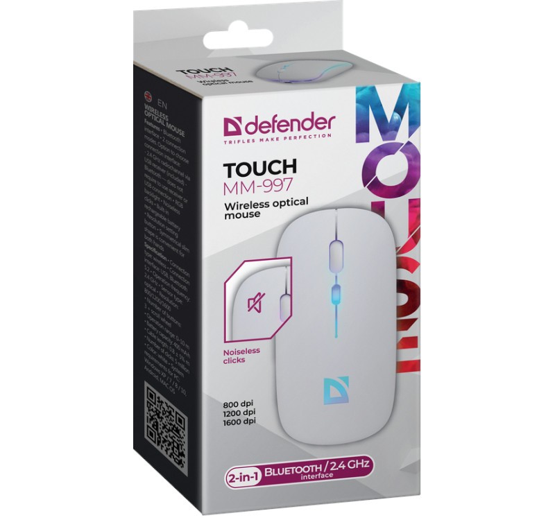 Belaidė pelė defender touch mm-997