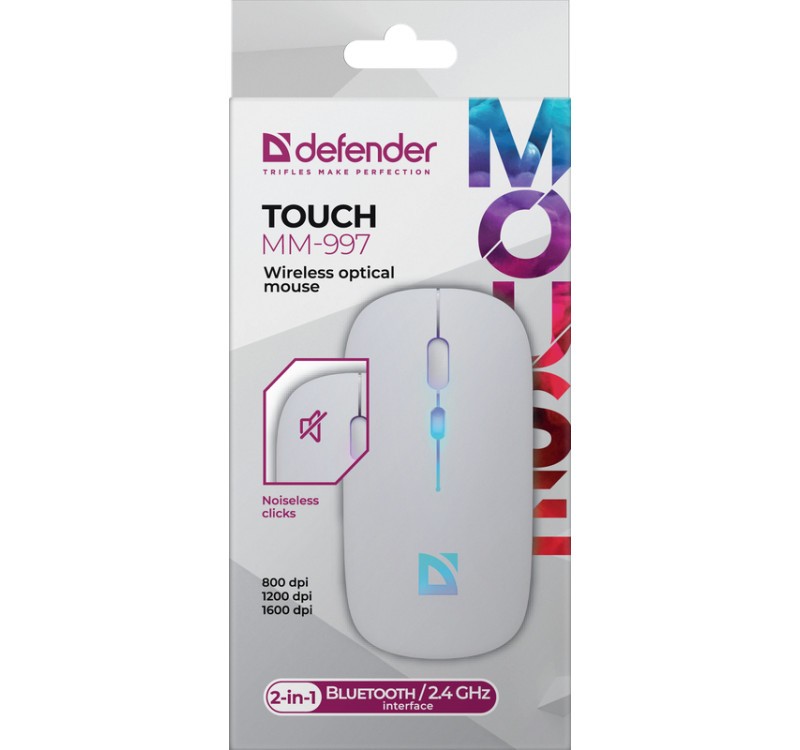 Belaidė pelė defender touch mm-997