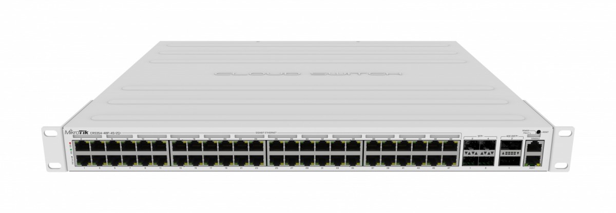 Switch|mikrotik|crs354-48p-4s+2q+rm|type l3|4xsfp+|2xqsfp+|1|poe ports 48|crs354-48p-4s+2q+rm