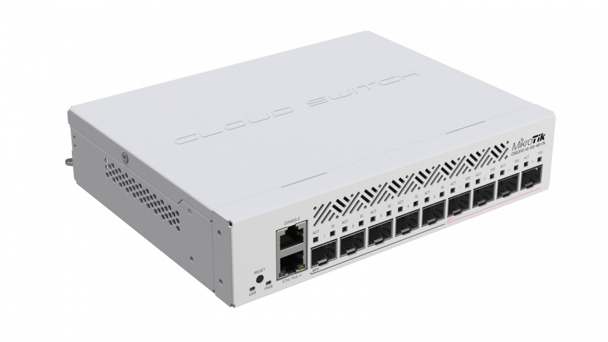 Switch|mikrotik|crs310-1g-5s-4s+in|type l3|5|4|2|poe ports 1|crs310-1g-5s-4s+in