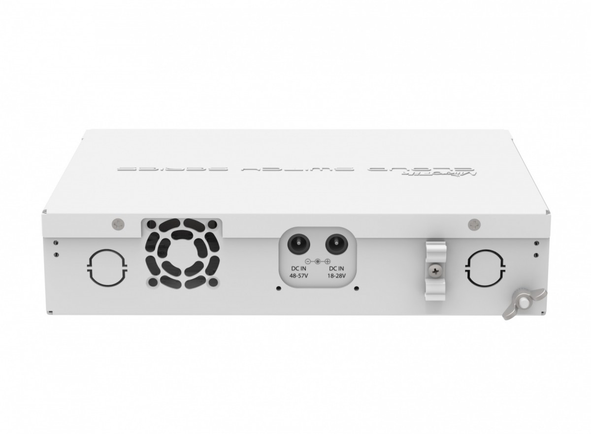 Mikrotik cloud router switch crs112-8p-4s-in sfp ports quantity 4, desktop, dual power suply: 28v 3.4v included.