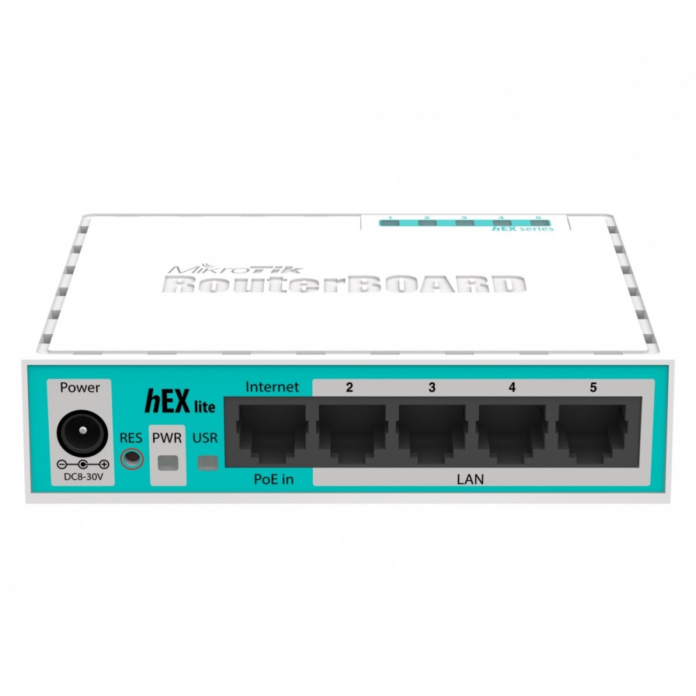 Net router 10/100m 5port hex lite rb750r2 mikrotik