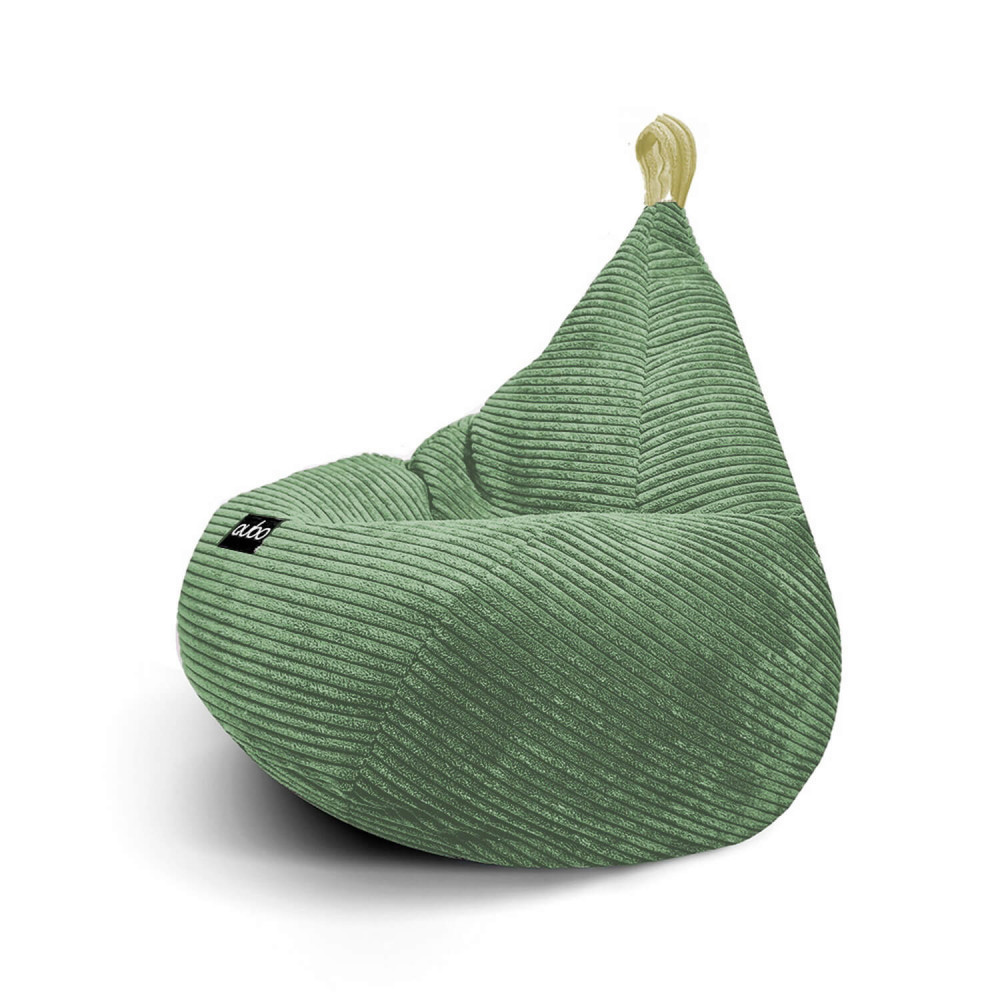Vaikiškas sėdmaišis Qubo Tiny Drop, Basil, 76 × 50 × 70 cm