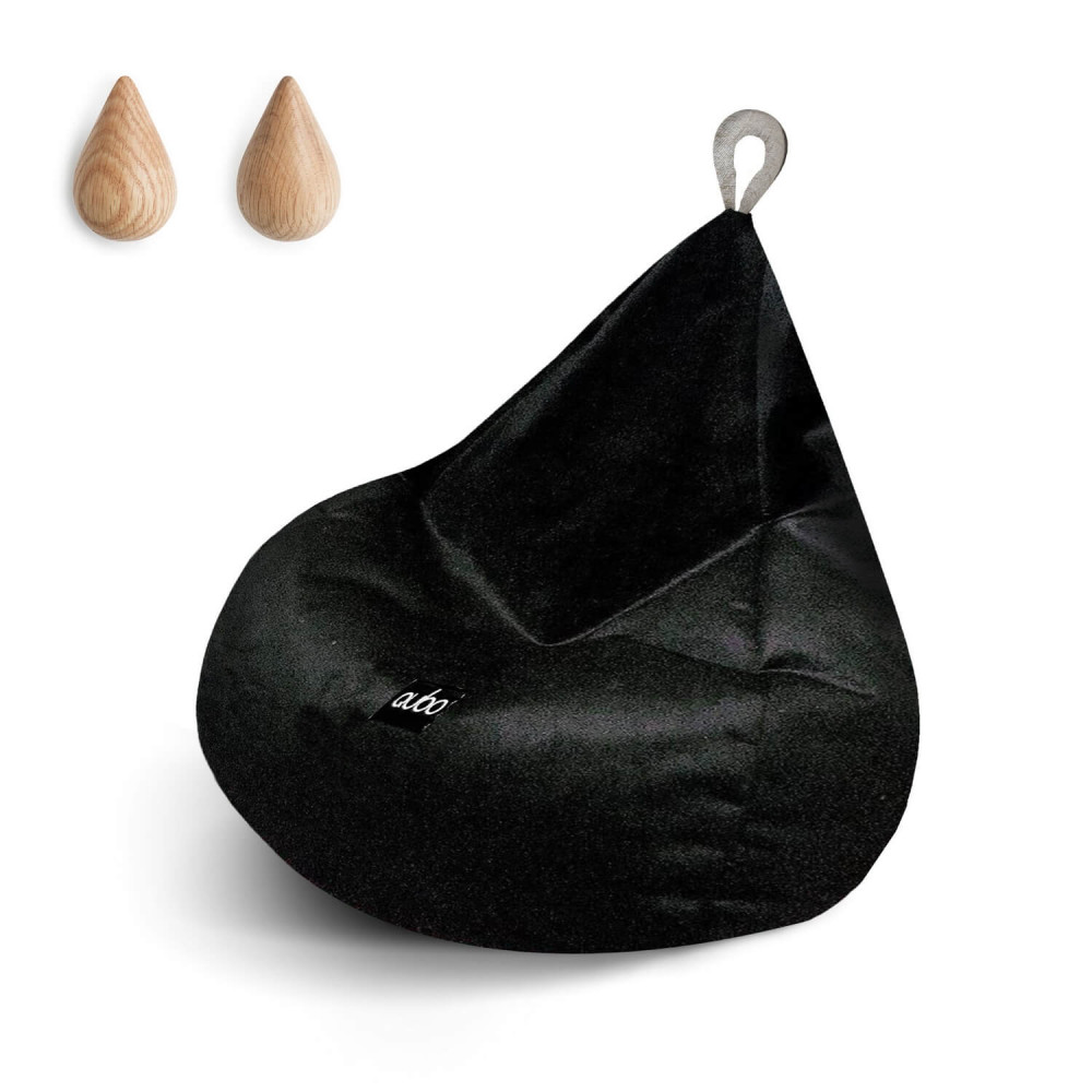 Vaikiškas sėdmaišis Qubo Tiny Drop FIT, Moss, 76 × 50 × 70 cm 2