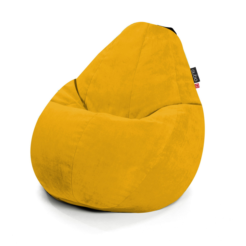 Sėdmaišis Comfort 90 VELVET FIT, abrikosų spalvos, 75 × 75 × 90 cm
