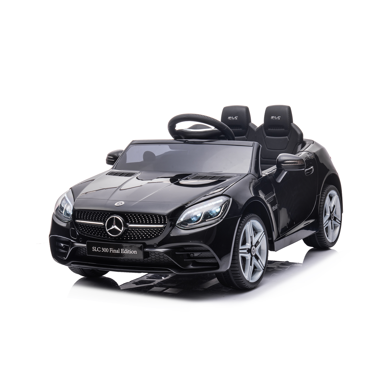 Vaikiškas elektromobilis HATIS Mercedes-Benz SLC, juodas, 107 × 62,5 × 44 cm