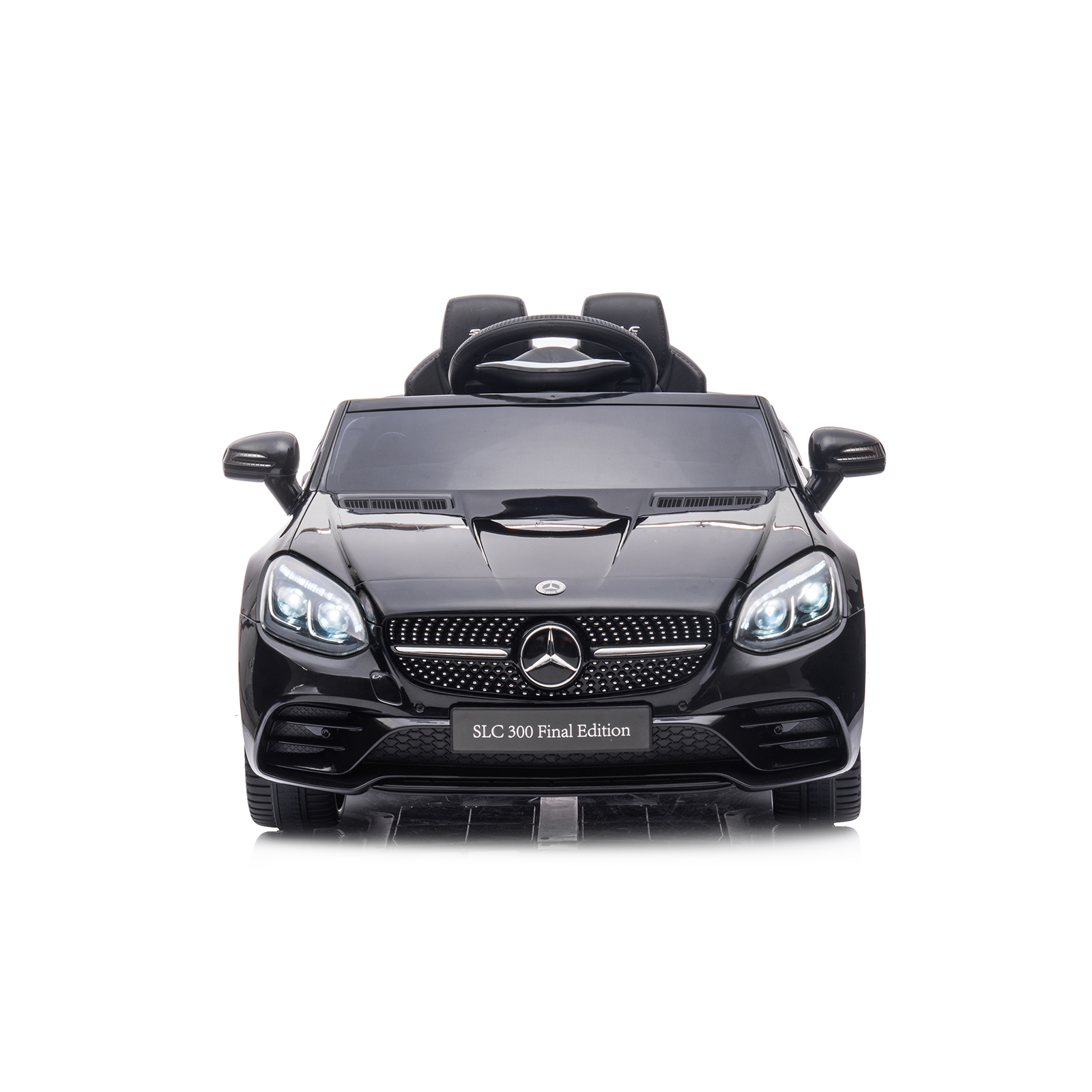 Vaikiškas elektromobilis HATIS Mercedes-Benz SLC, juodas, 107 × 62,5 × 44 cm